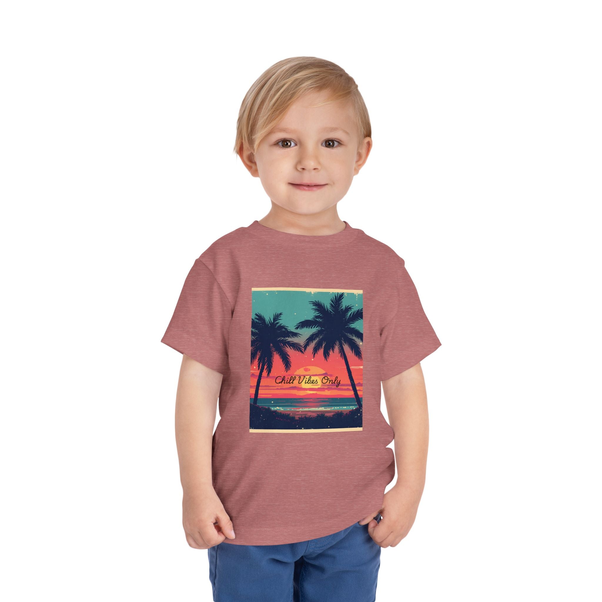 Tropical Sunset Toddler Short Sleeve Tee
