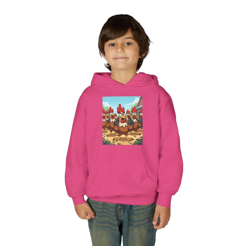Chicken Funny Youth Heavy Blend Hooded Sweatshirt