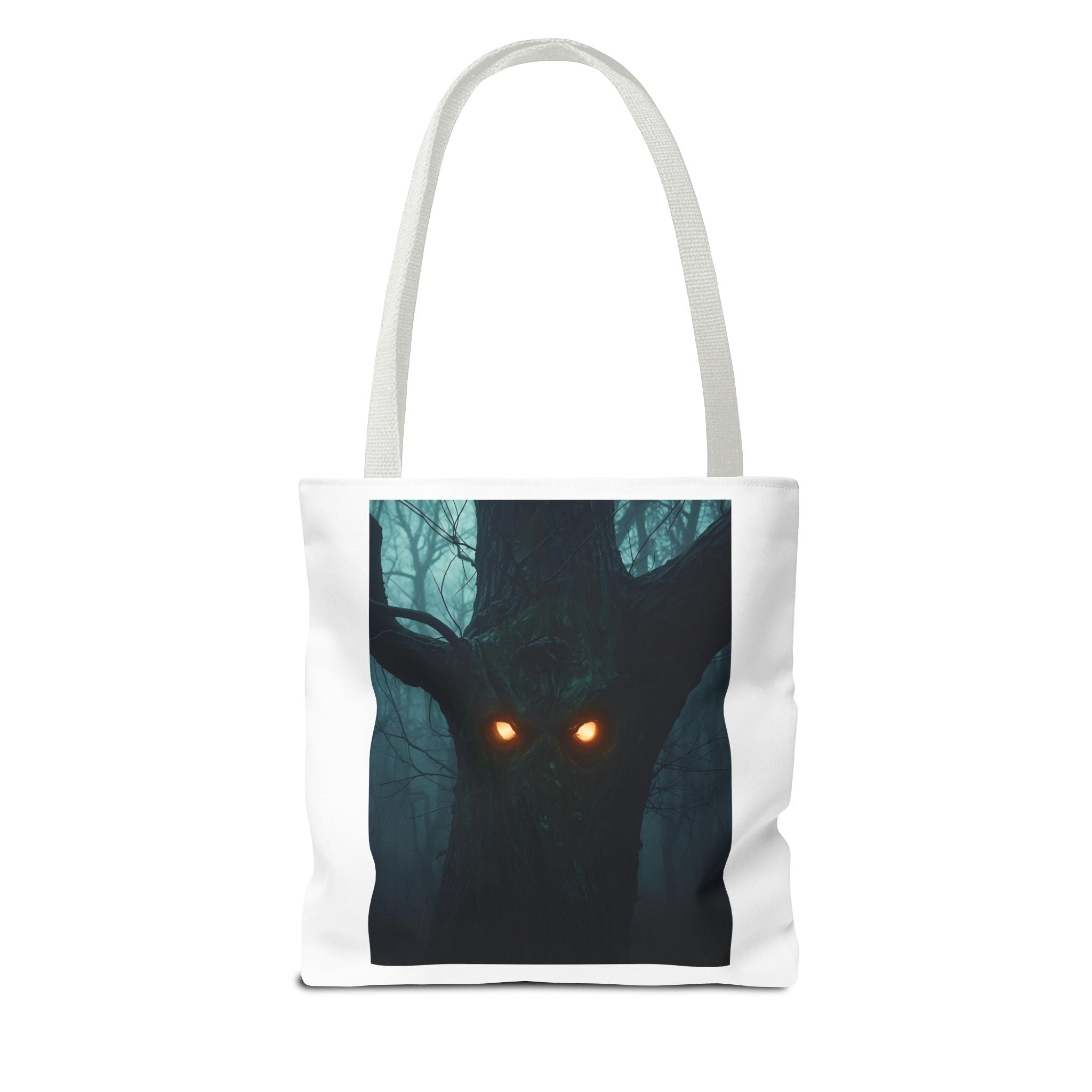 Mysterious Forest Spirit Tote Bag, Magical Tote, Halloween Bag, Eco-Friendly Shopping Bag, Gift for Nature Lovers, Unique Design