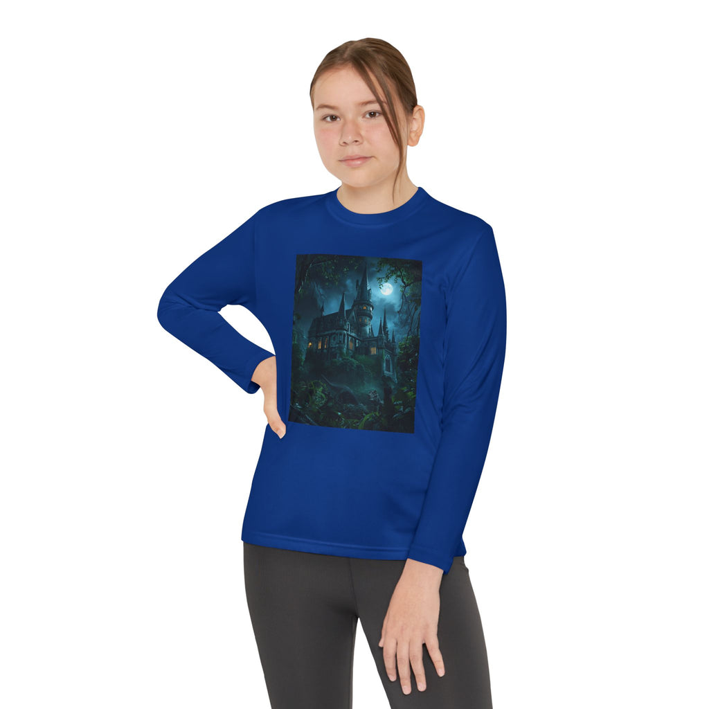 Mystical Night Scene Youth Long Sleeve Competitor Tee