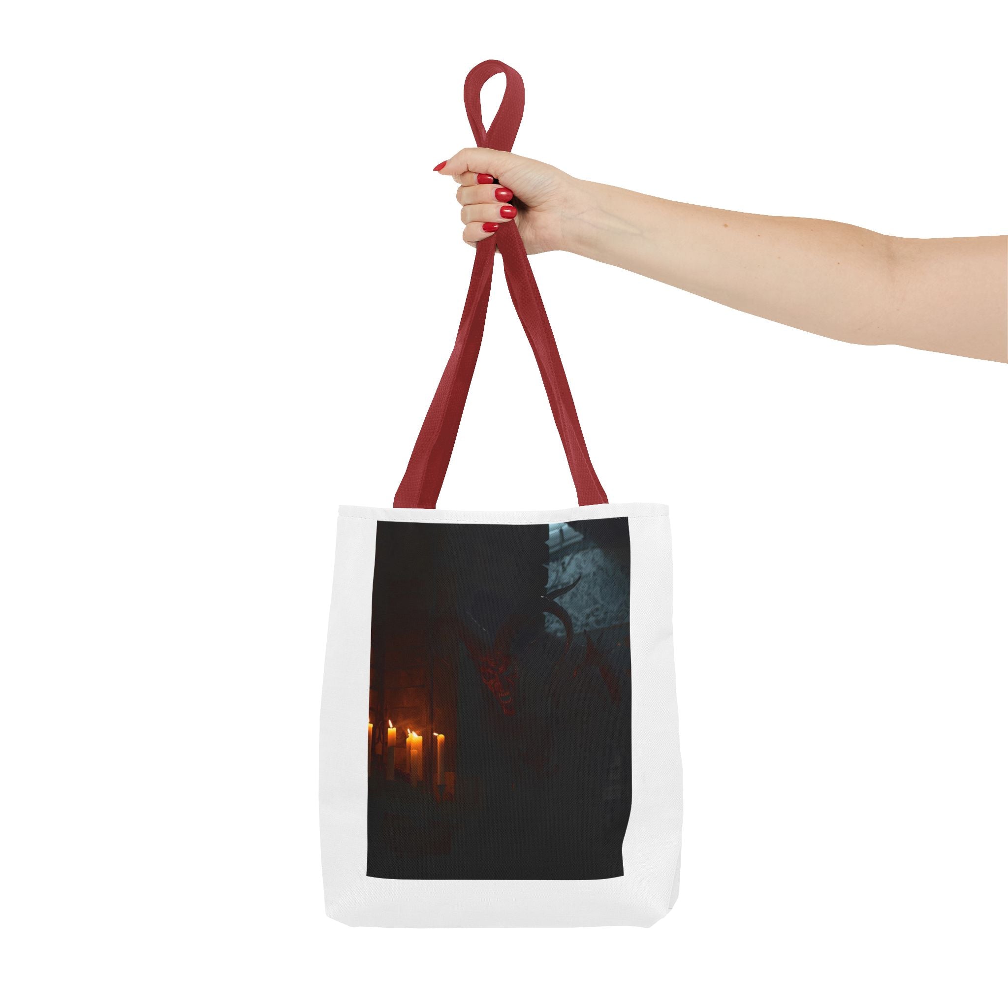 Spooky Halloween Pumpkin Shadow Tote Bag (AOP)
