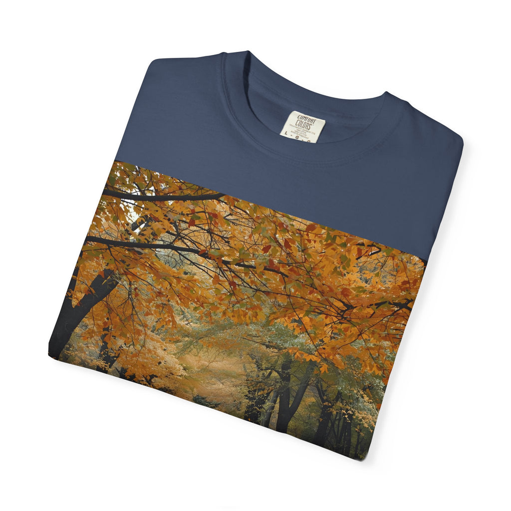 Autumn Pathways Unisex T-Shirt - Cozy Fall Vibes, Nature Lover's Tee, Seasonal Style, Perfect for Thanksgiving, Outdoors Events