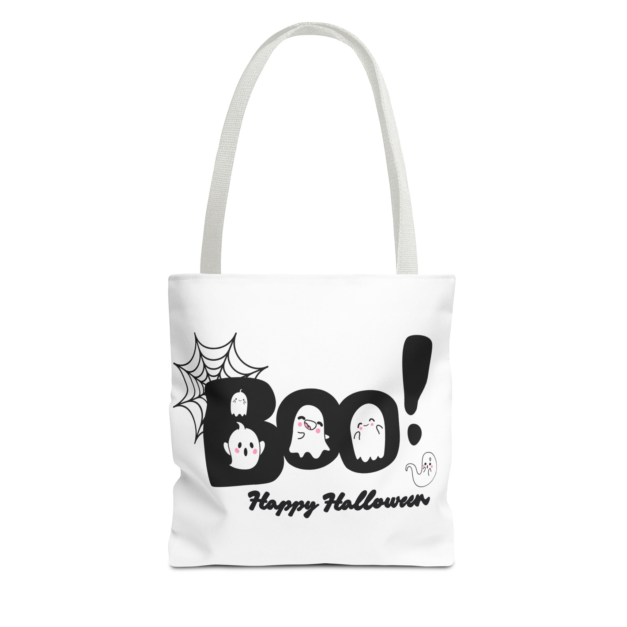 Halloween Boo Tote Bag with Boo! Design, Spooky Ghosts, Trick or Treat, Fall Decor, Seasonal Gift
