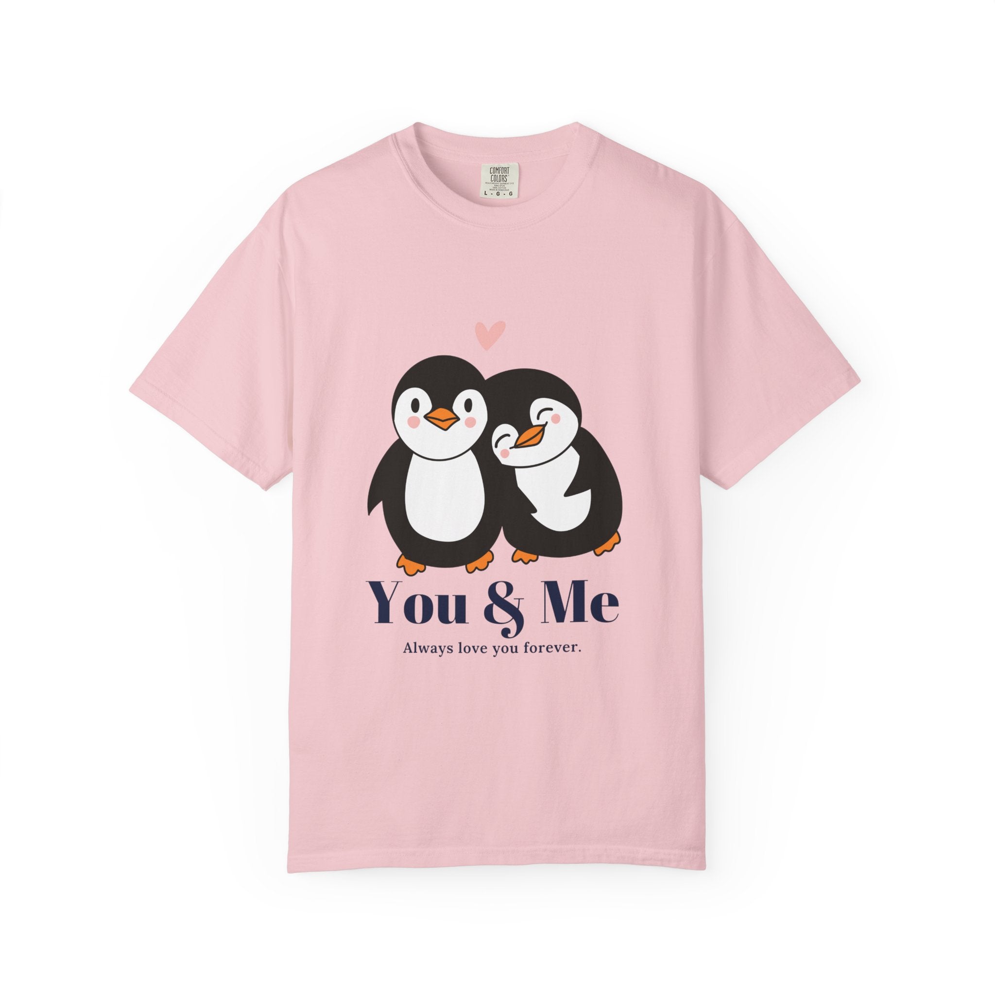 Cute Penguin Love T-Shirt, Unisex Couples Gift, Valentine's Day T-Shirt, Love You Forever Shirt, Matching Couple Outfits