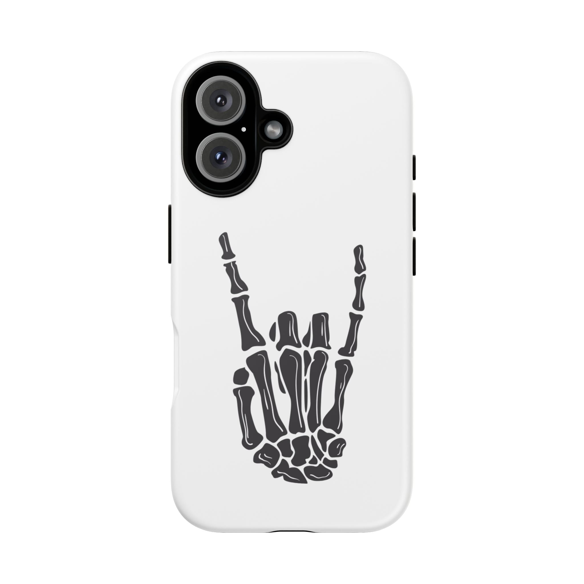 Rock On Skeleton Phone Case, Edgy Phone Cover, Tough Cases for Music Lovers, Halloween Accessories, Gifts for Him