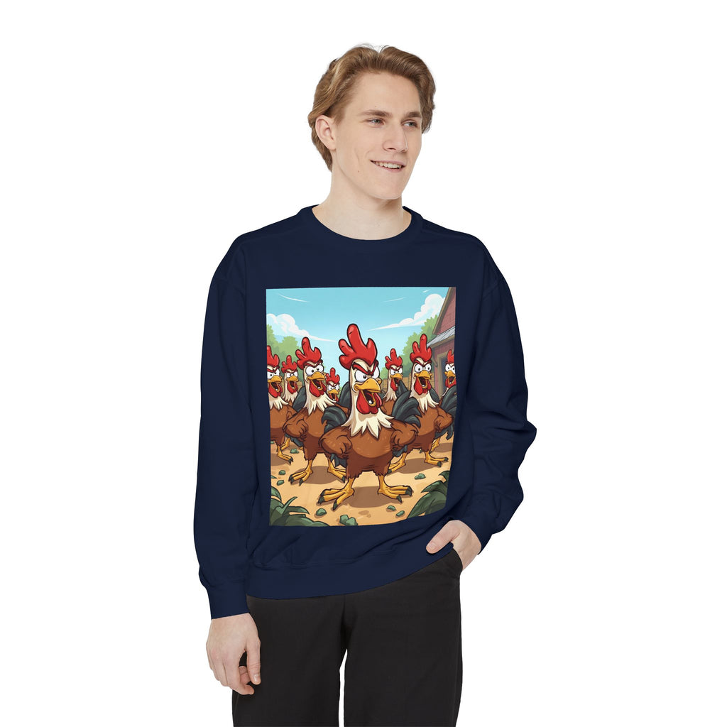 Chicken Funny Unisex Garment-Dyed Sweatshirt