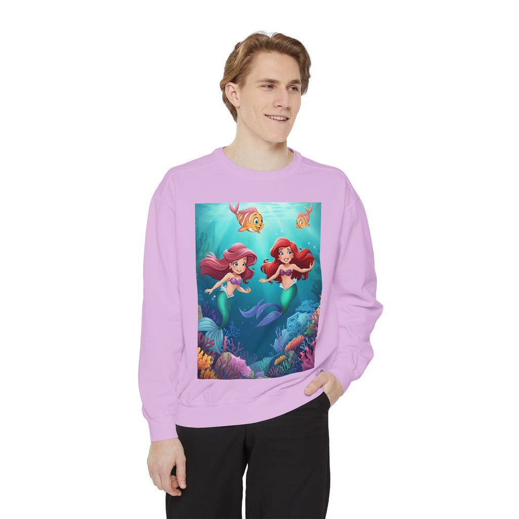 Mermaid Unisex Garment-Dyed Sweatshirt