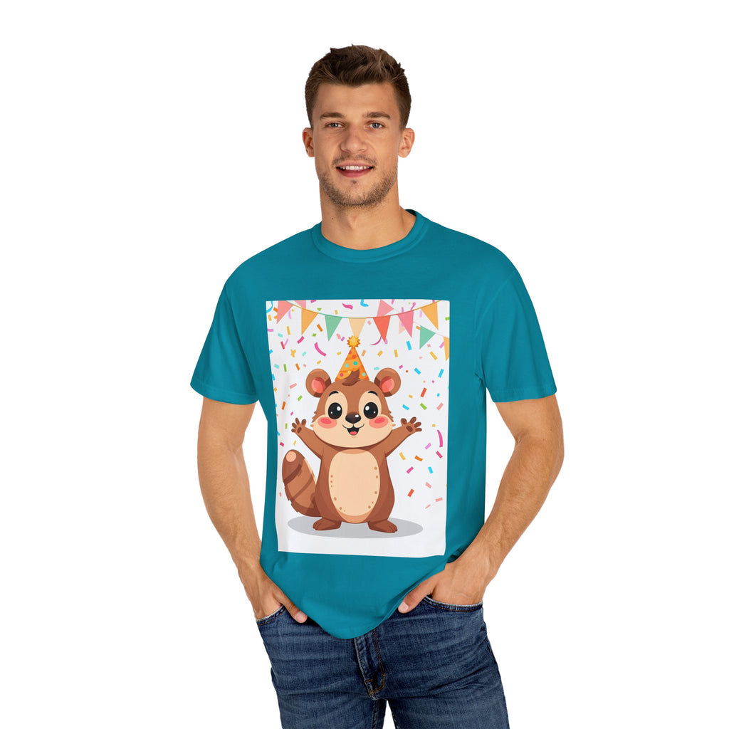 Adorable Party Animal Squirl T-Shirt - Birthday Gift, Unisex Tee, Celebration Apparel, Cute Animal Print, Fun Gift Idea