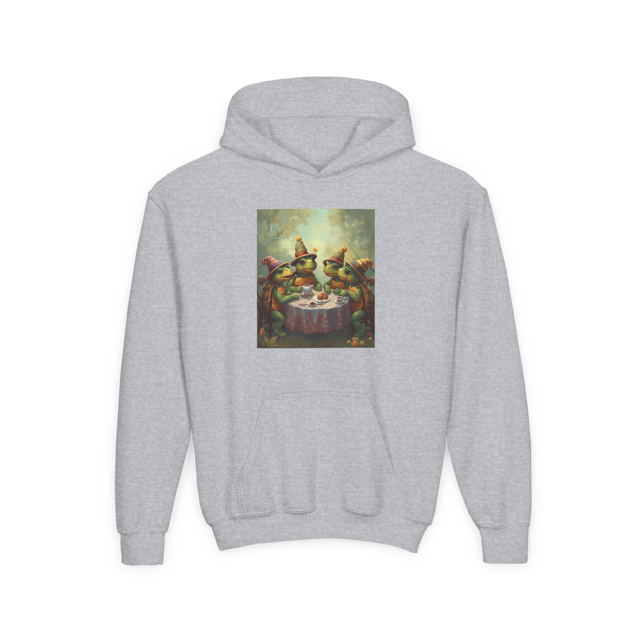 Whimsical Turtle Youth Heavy Blend Hooded Sweatshirt