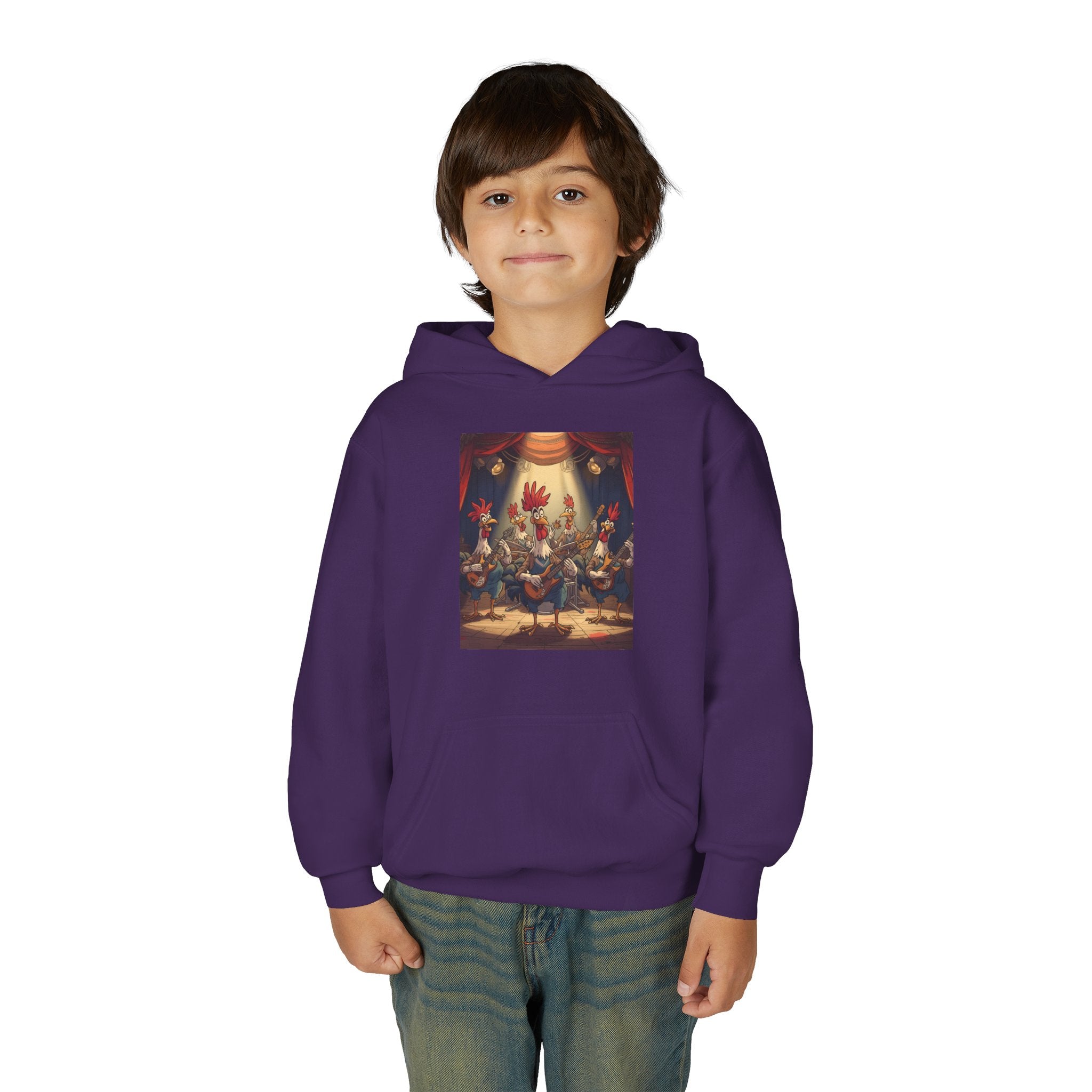 Chicken Funny Youth Heavy Blend Hooded Sweatshirt