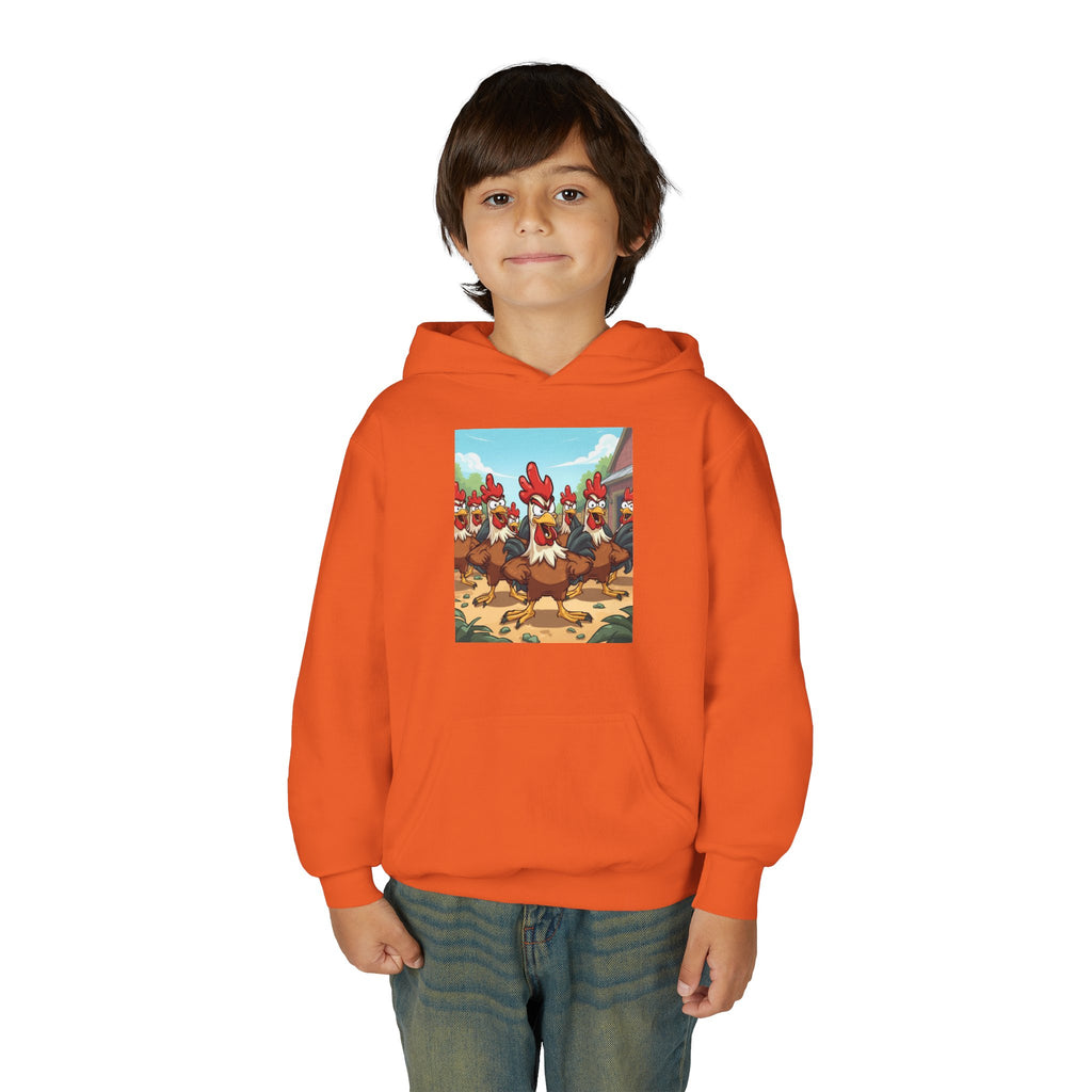Chicken Funny Youth Heavy Blend Hooded Sweatshirt