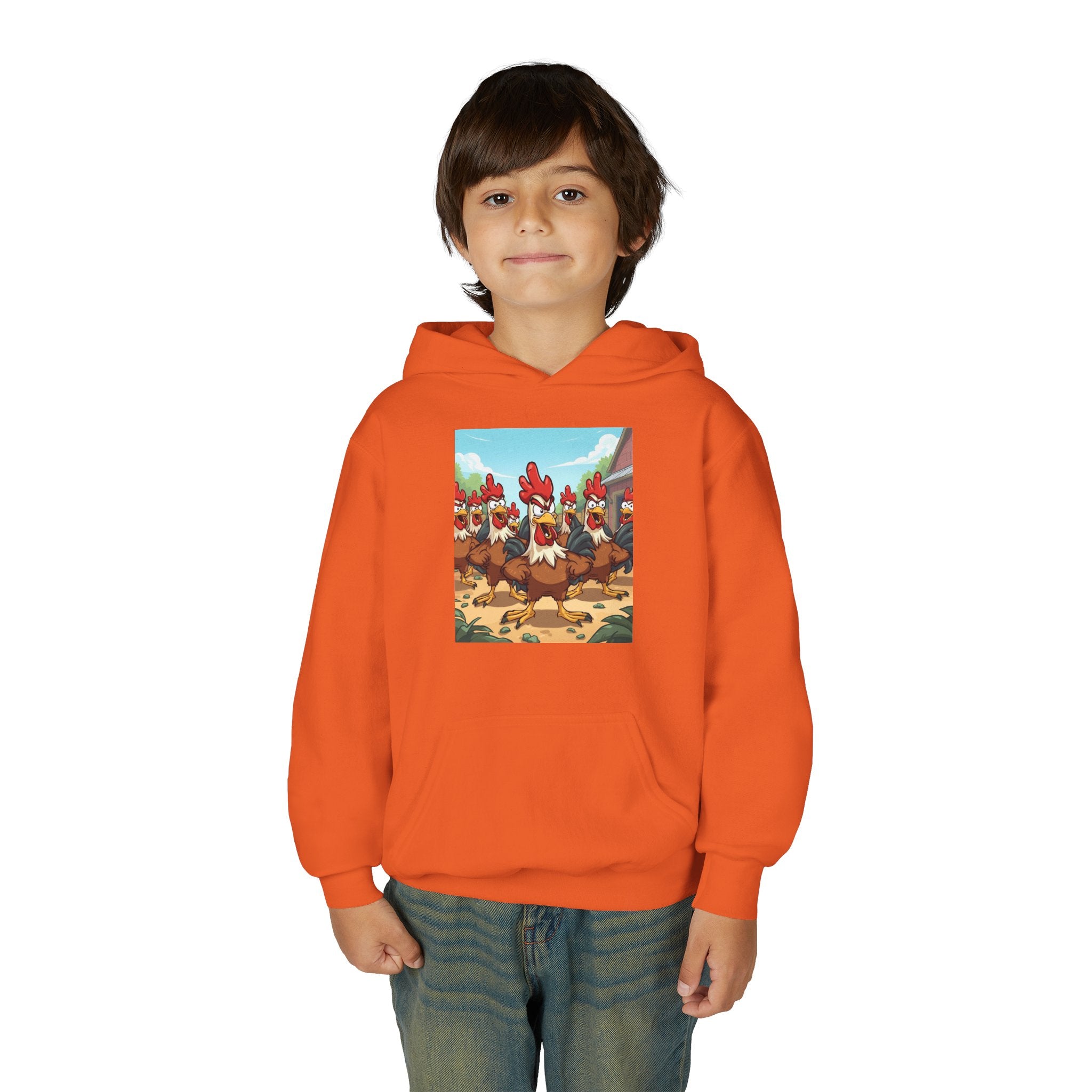 Chicken Funny Youth Heavy Blend Hooded Sweatshirt