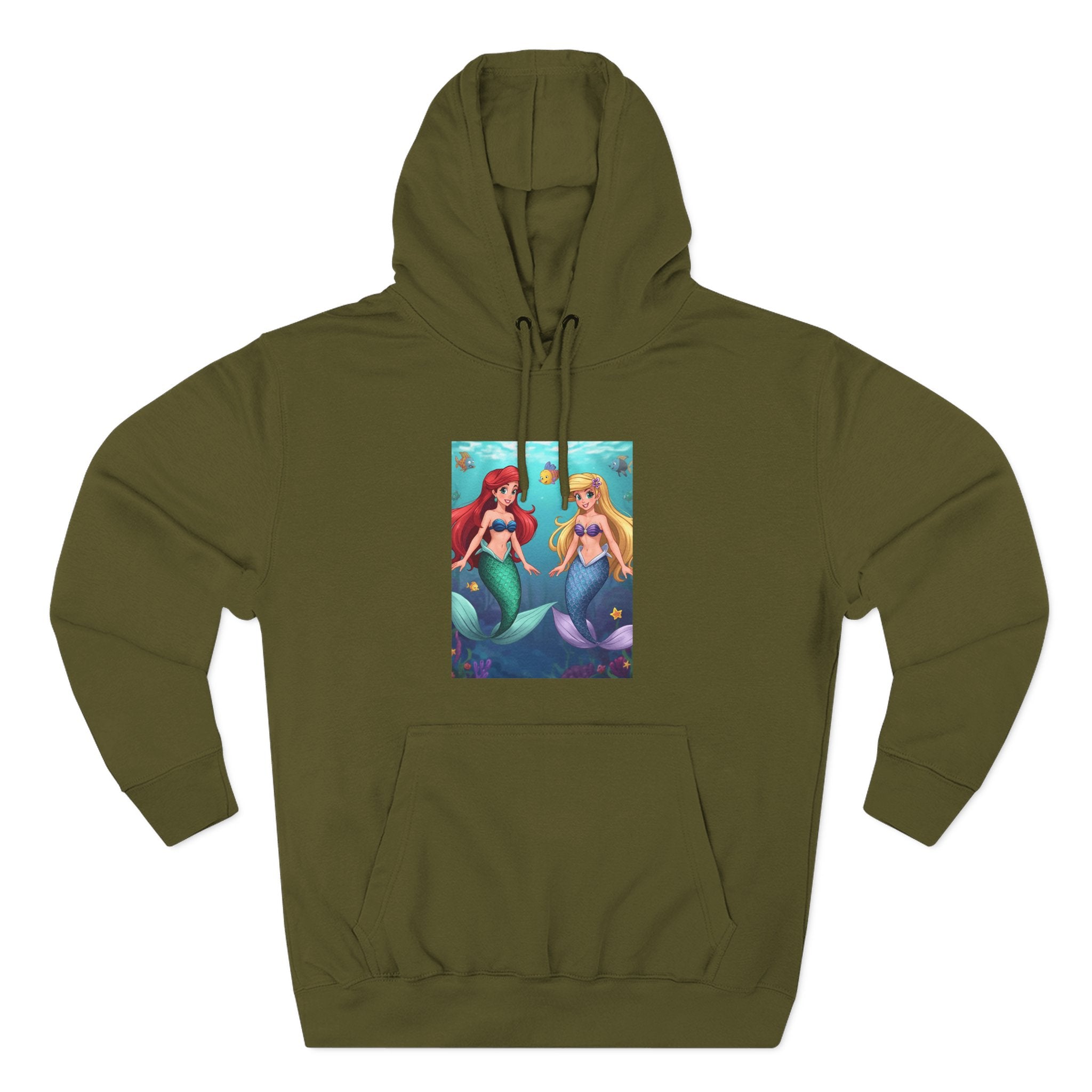 Mermaid Three-Panel Fleece Hoodie