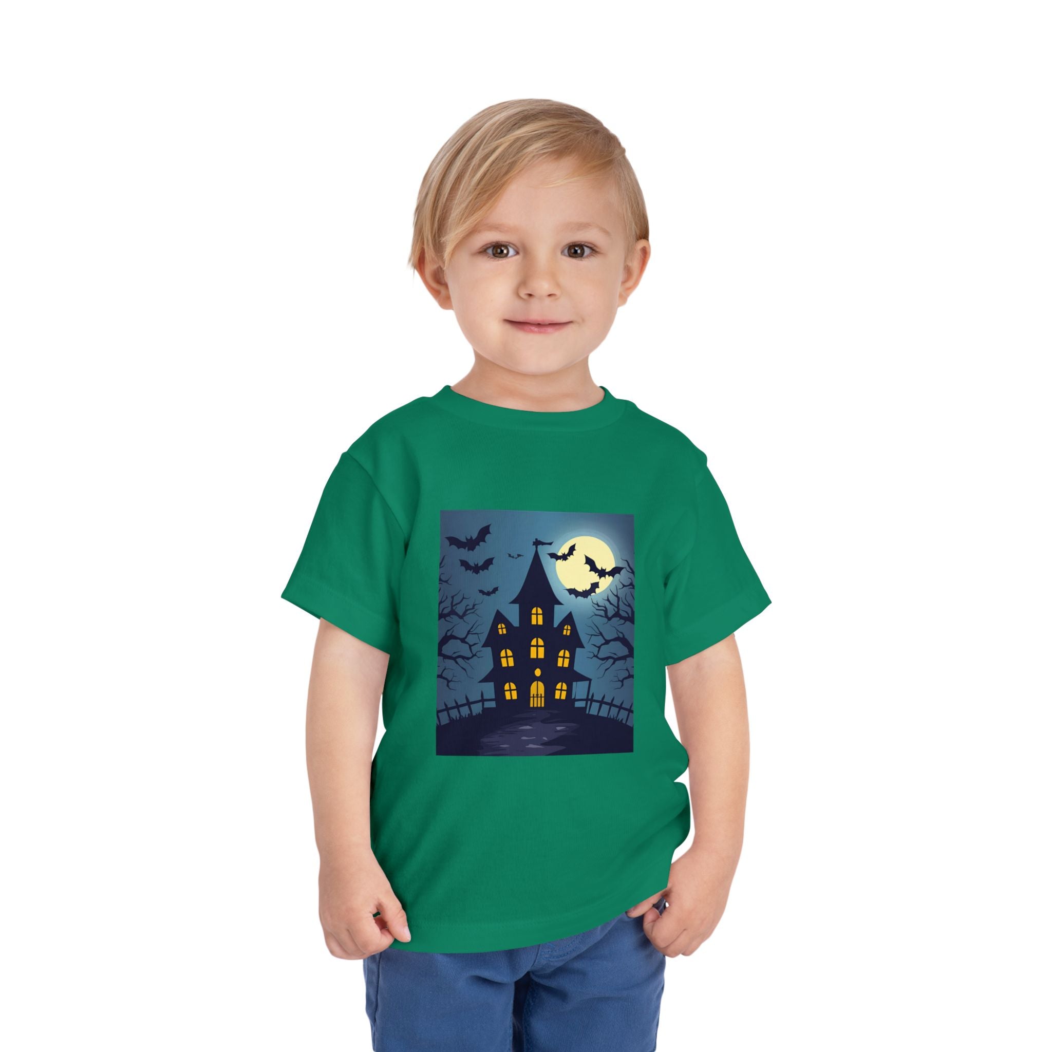 Toddler Halloween T-Shirt, Spooky Haunted House Tee, Kids Halloween Costume, Toddler Witch Shirt, Halloween Party Outfit