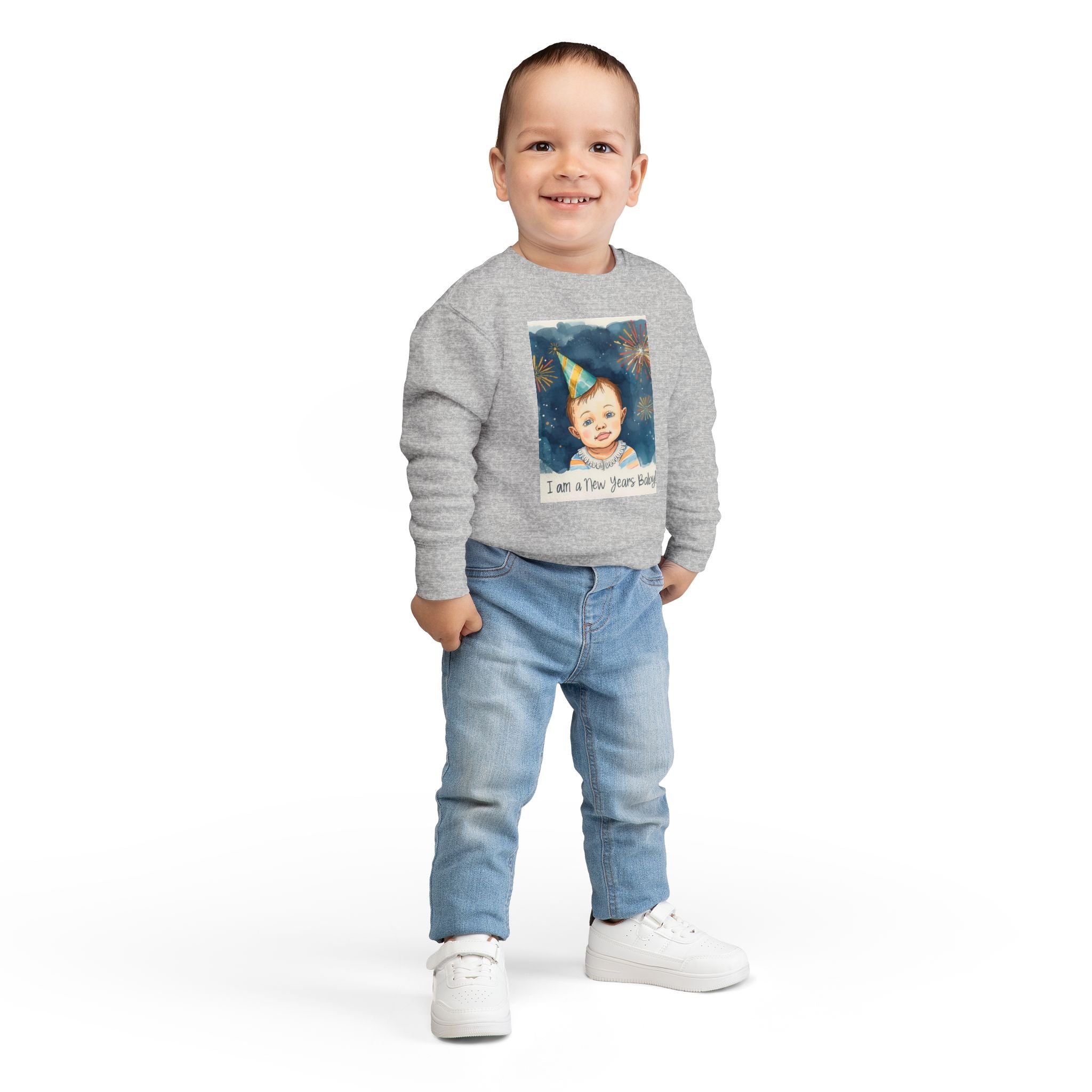 I Am A New Years Baby Toddler Sweatshirt
