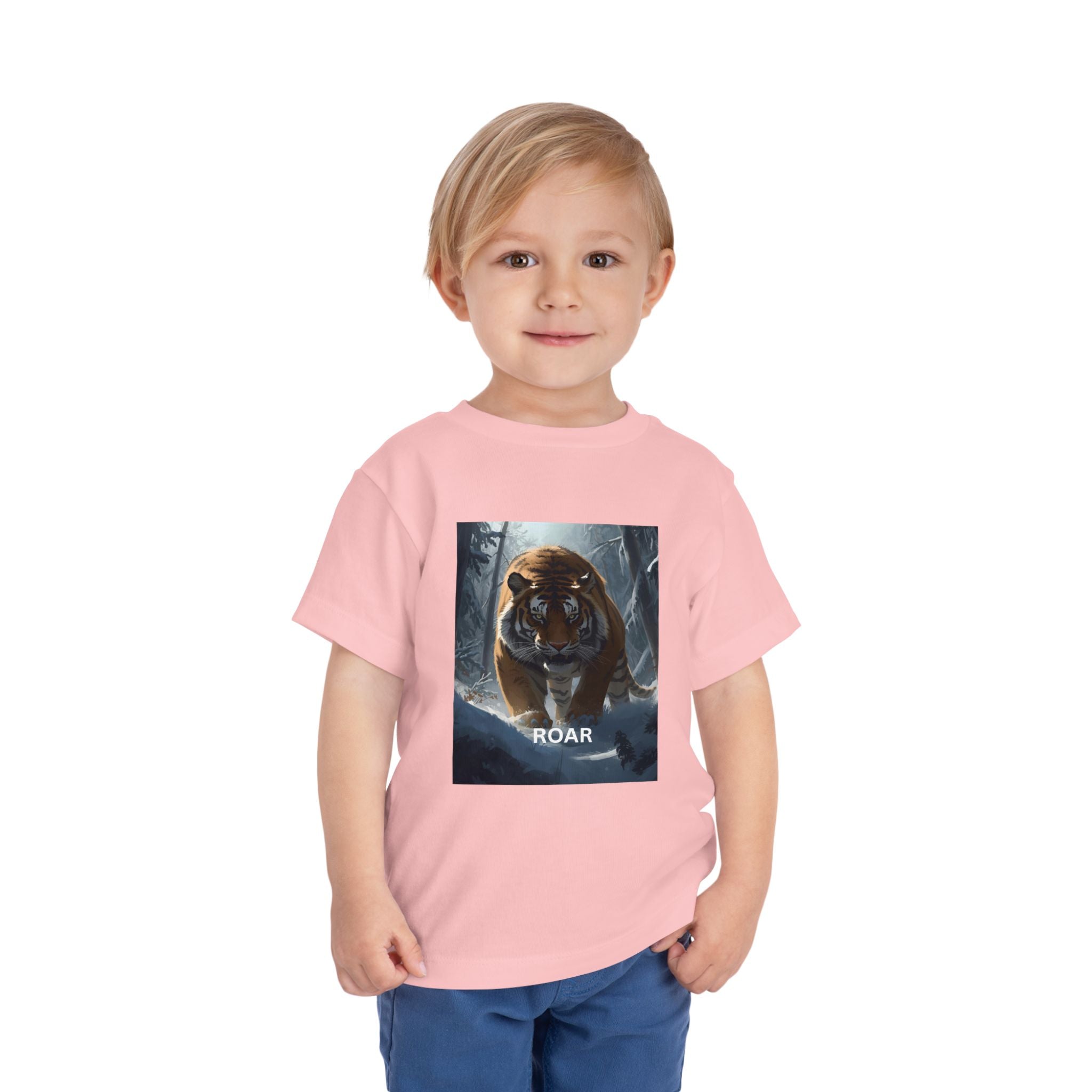 Tiger Roar Snow Toddler Short Sleeve Tee