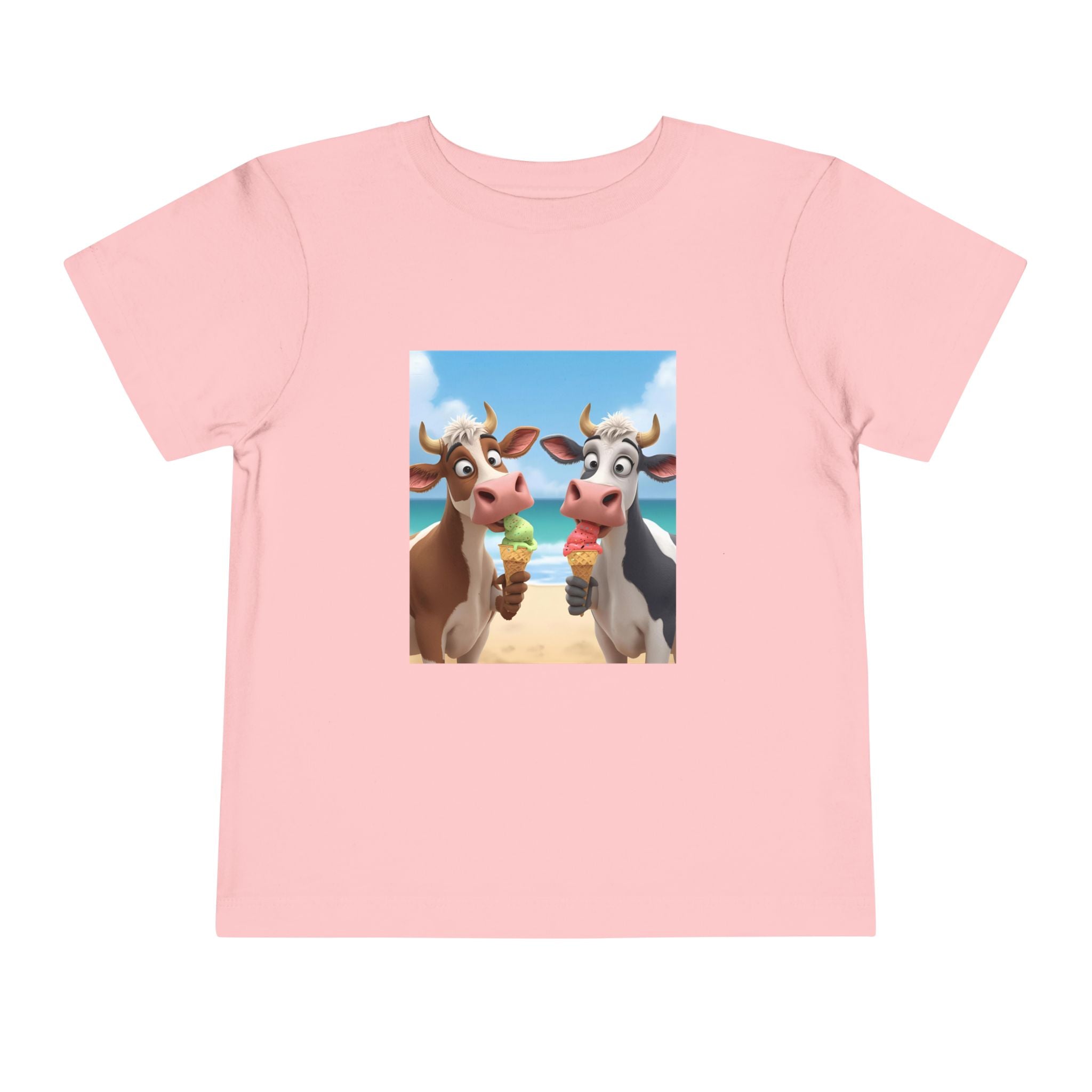 Beachy Cow Toddler Short Sleeve Tee