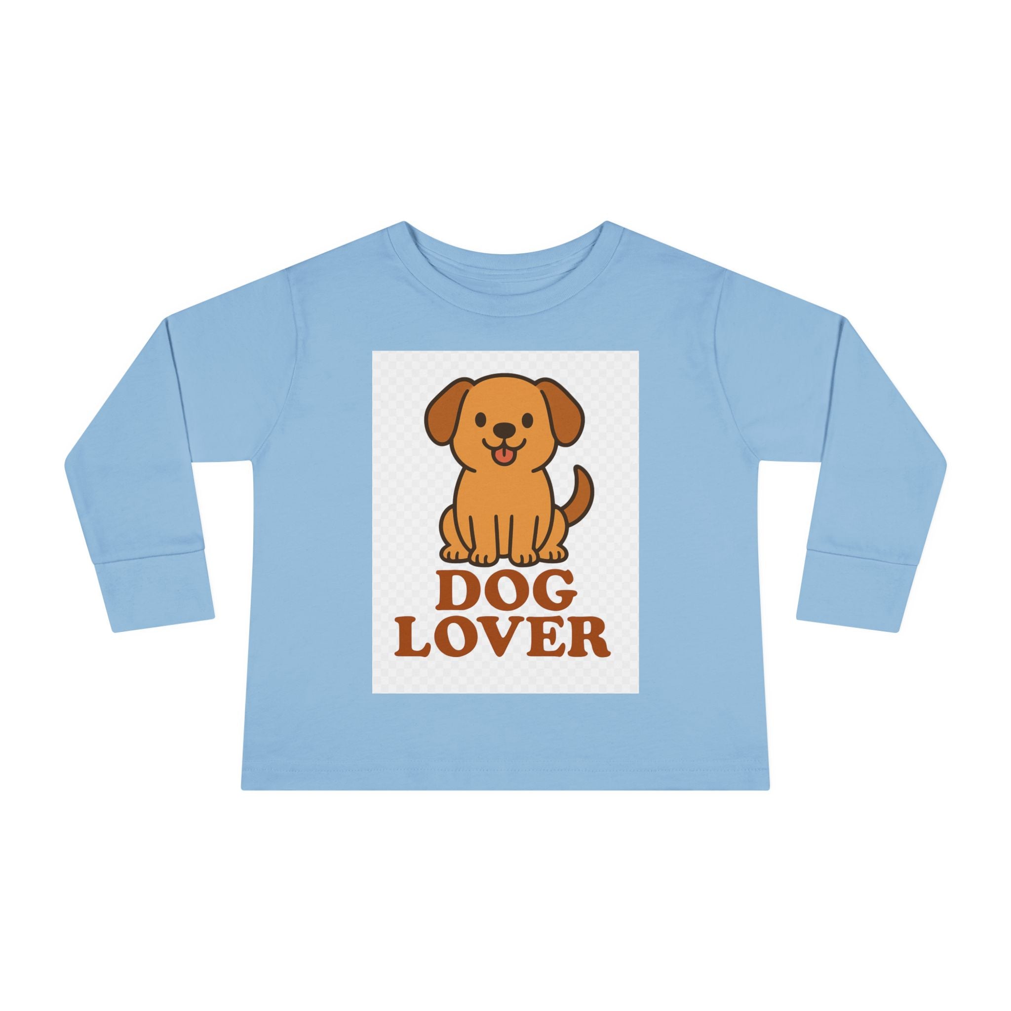 Toddler Dog Lover Long Sleeve Tee - Cute Pet Gift, Kids Animal Shirt, Birthday Present, Dog Theme Apparel, Puppy Enthusiast Gift