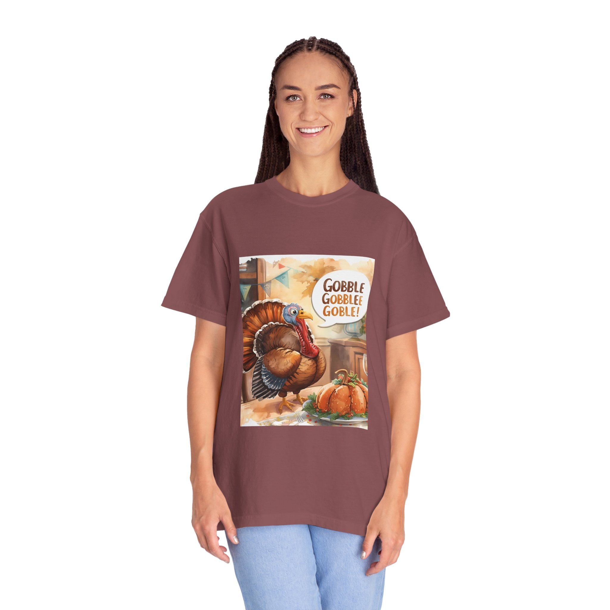 Thanksgiving Turkey T-Shirt | Gobble Gobble Graphic Tee | Fall Apparel, Holiday Gift, Casual Wear, Unisex Style, Autumn Collection