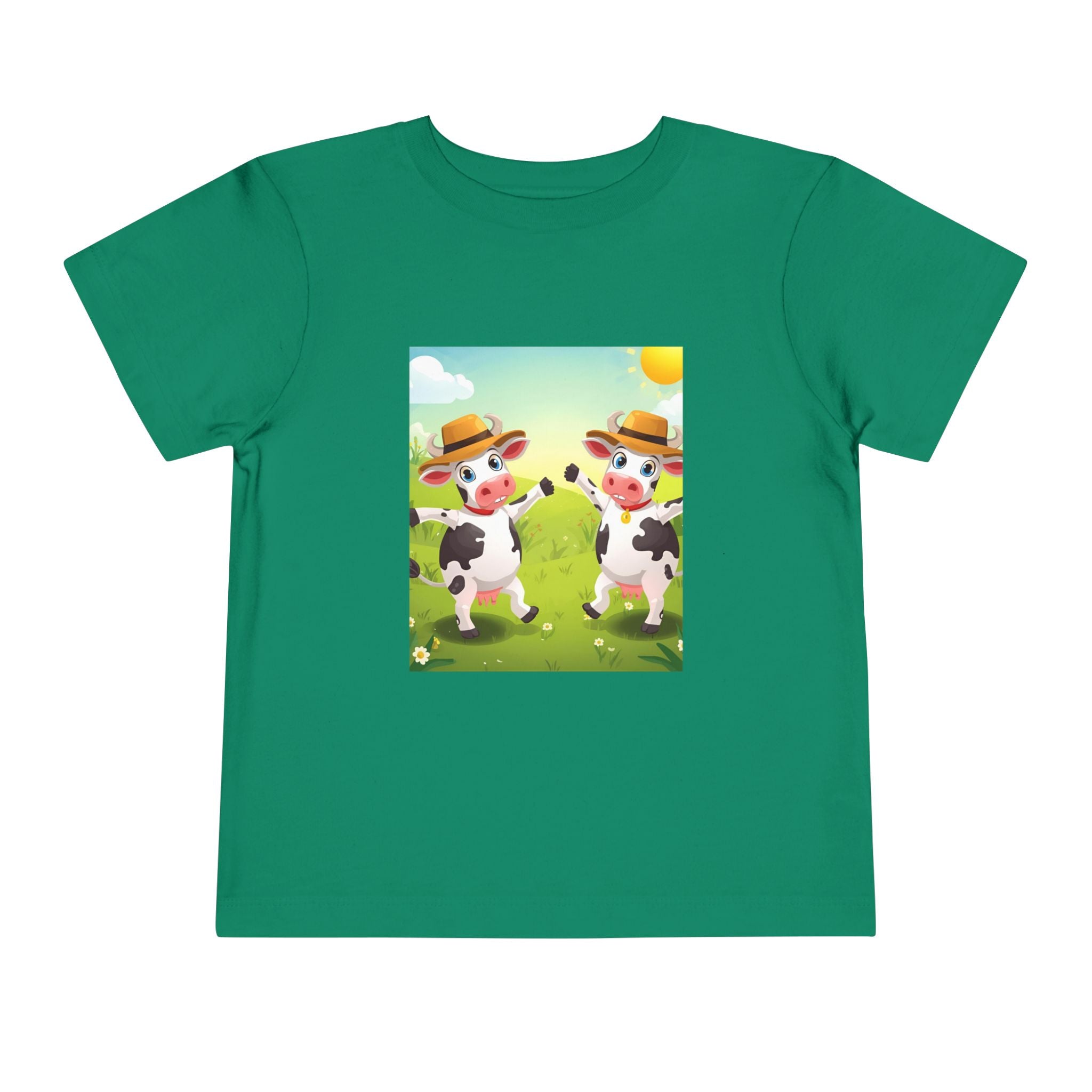 Cute Cow Fun Farm Toddler Short Sleeve Tee