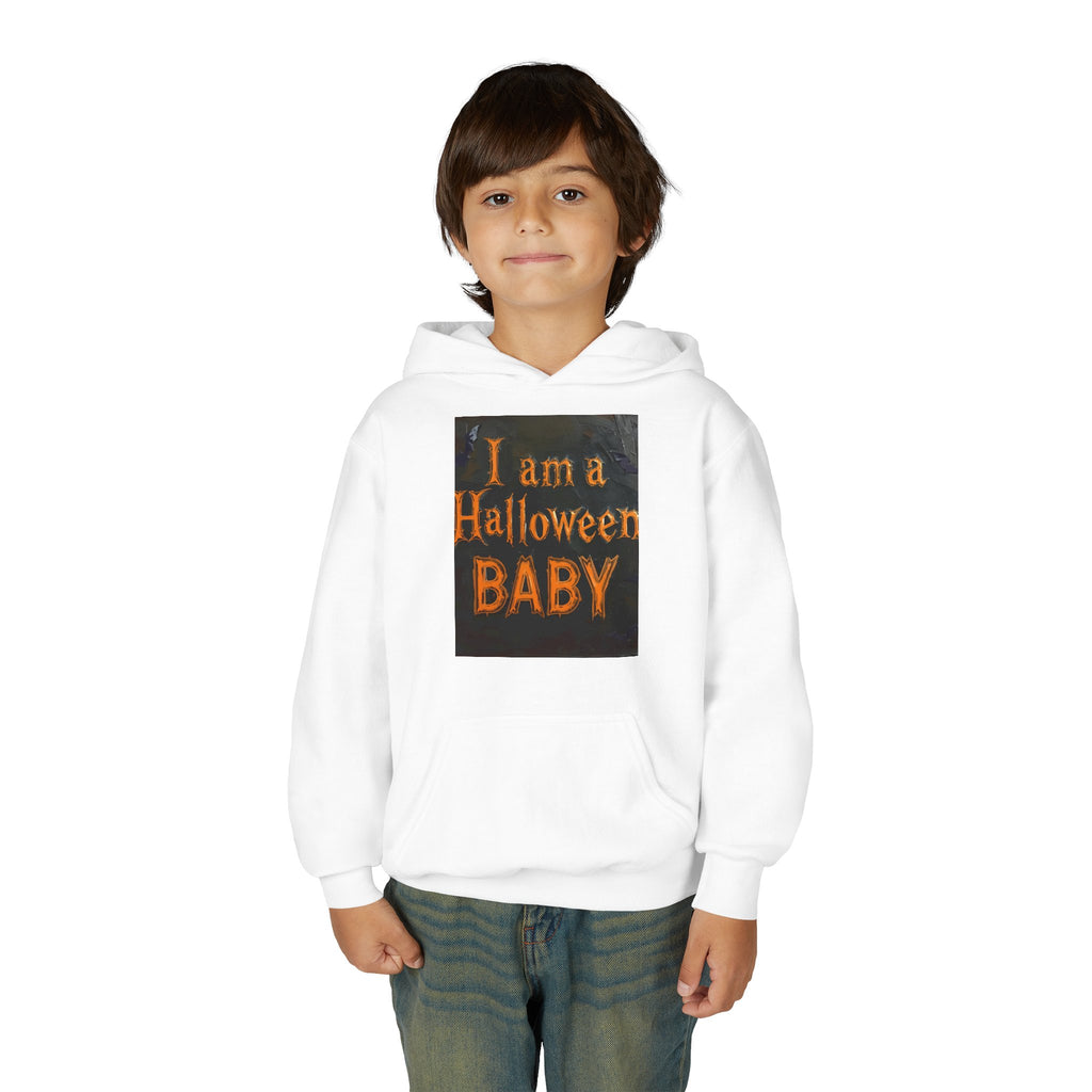 I Am A Halloween Baby Youth Heavy Blend Hooded Sweatshirt