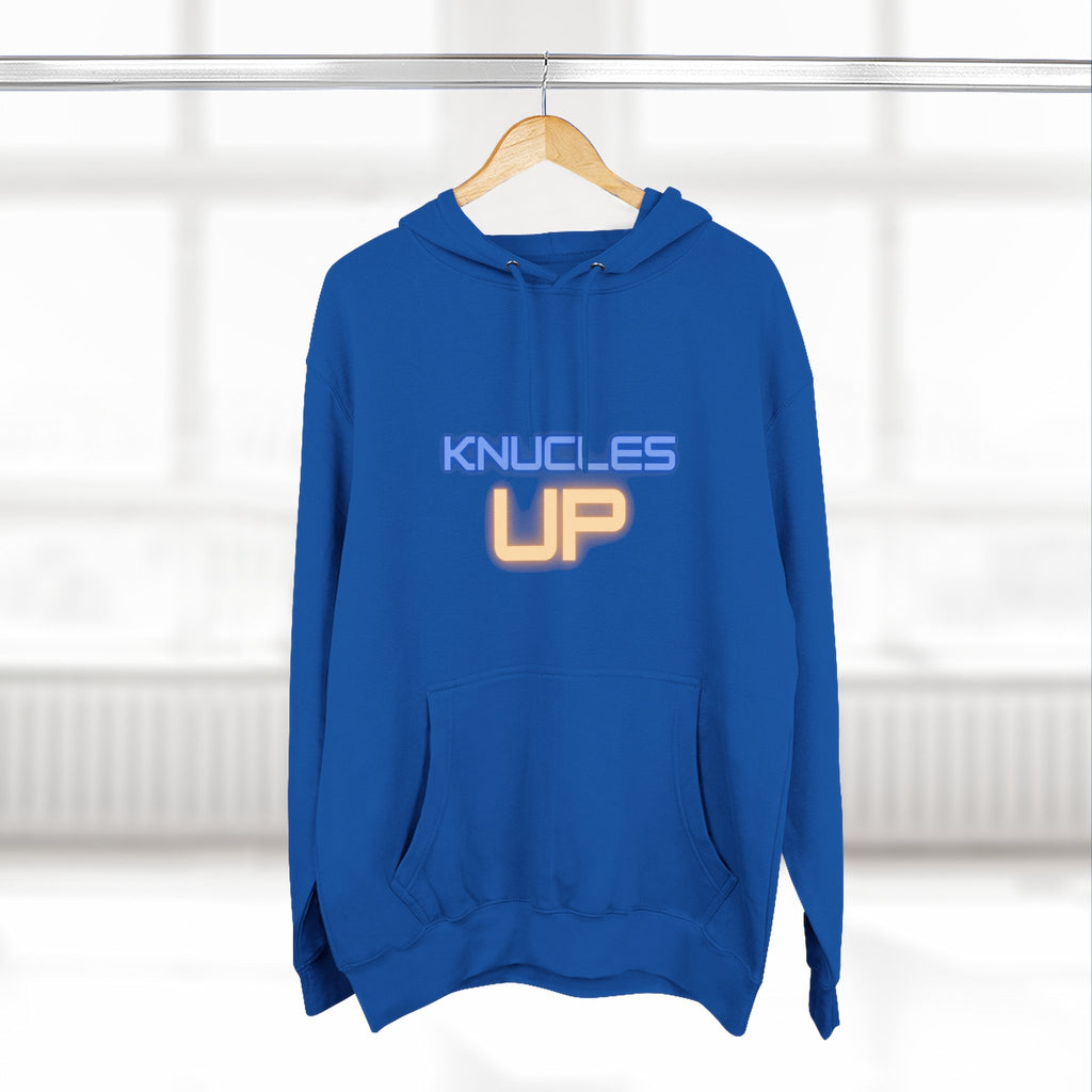 Knuckles Up Fleece Hoodie - Cozy Streetwear for Everyday Adventure, Gift for Him, Her, Cool Casual Attire, Relaxed Vibe