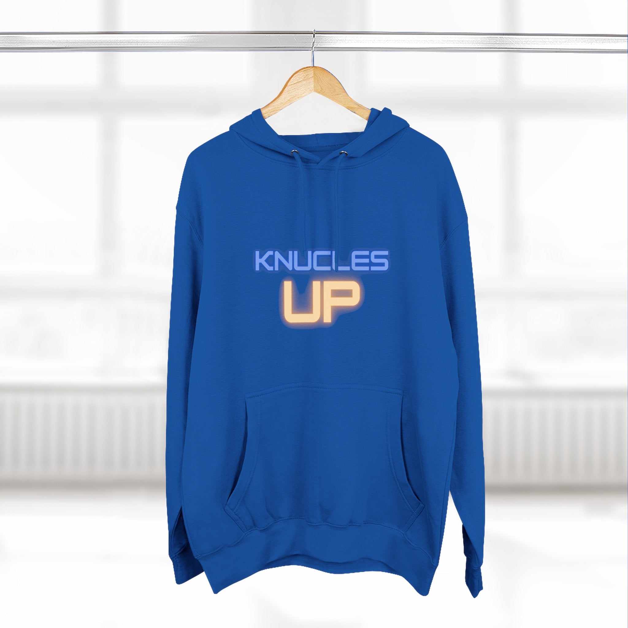 Knuckles Up Fleece Hoodie - Cozy Streetwear for Everyday Adventure, Gift for Him, Her, Cool Casual Attire, Relaxed Vibe