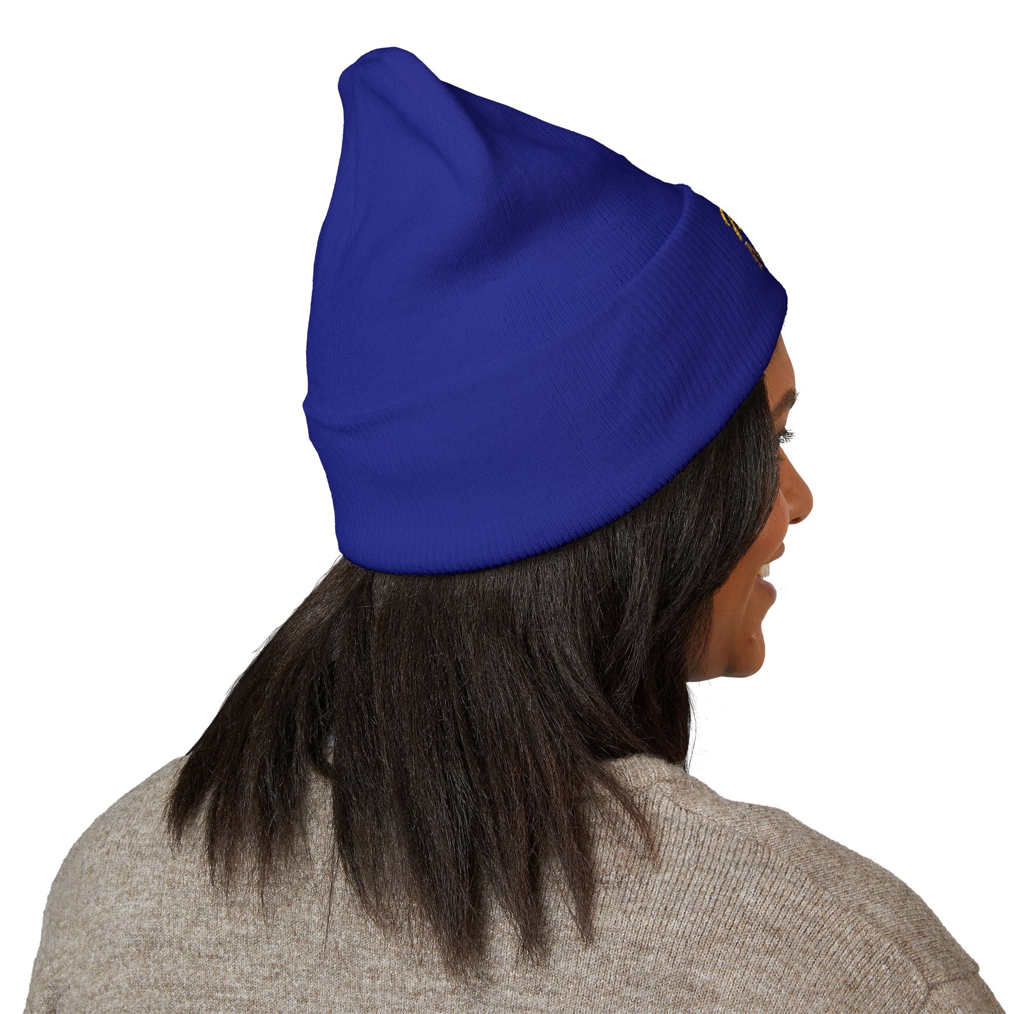 Mama Mode Embroidered Cuffed Beanie — Cozy Mom Hat, New Mom Gift