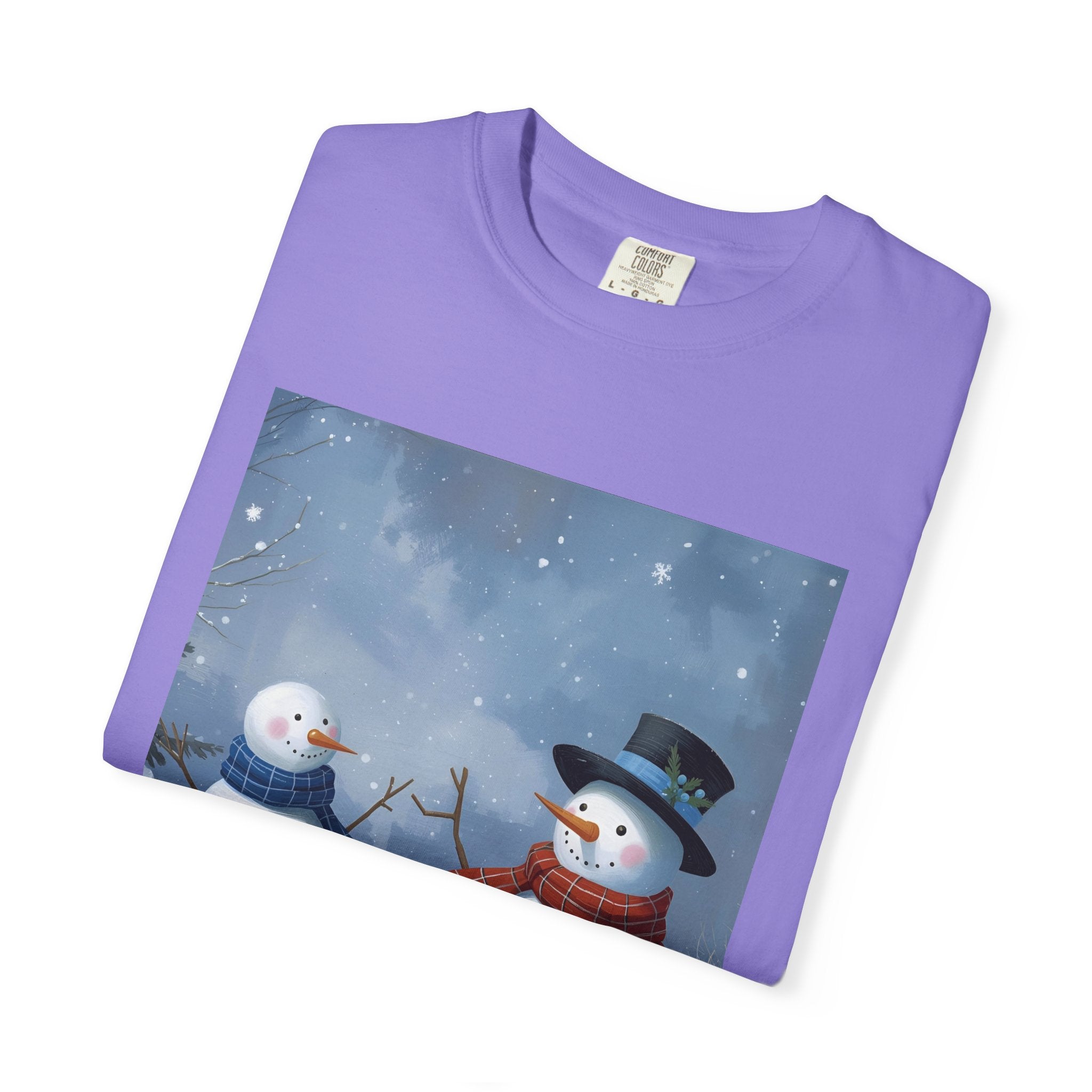 Christmas Snowman Family T-Shirt, Unisex Graphic Tee, Holiday Gift, Winter Apparel, Cozy Casual Wear, Christmas T-Shirt
