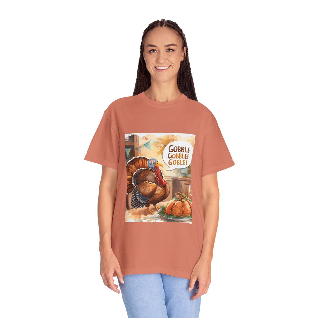 Thanksgiving Turkey T-Shirt | Gobble Gobble Graphic Tee | Fall Apparel, Holiday Gift, Casual Wear, Unisex Style, Autumn Collection