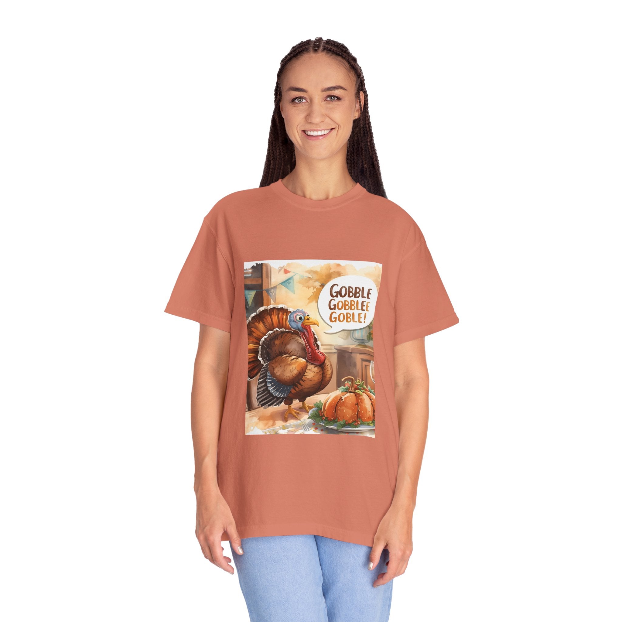 Thanksgiving Turkey T-Shirt | Gobble Gobble Graphic Tee | Fall Apparel, Holiday Gift, Casual Wear, Unisex Style, Autumn Collection