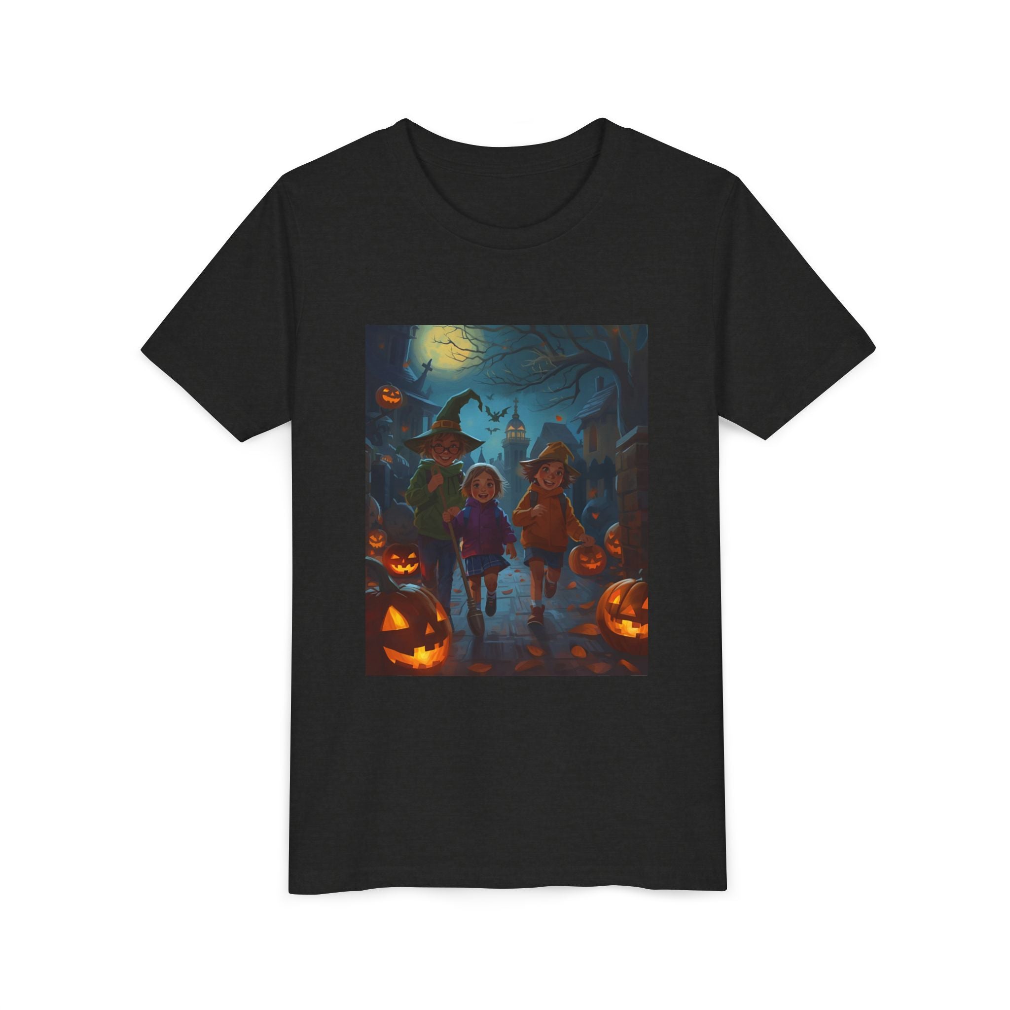 Spooky Halloween Youth Tee | Fun Kids Shirt for Halloween Parties, Trick-or-Treating, Fall Celebrations, Spooky Vibes, Cute Costumes