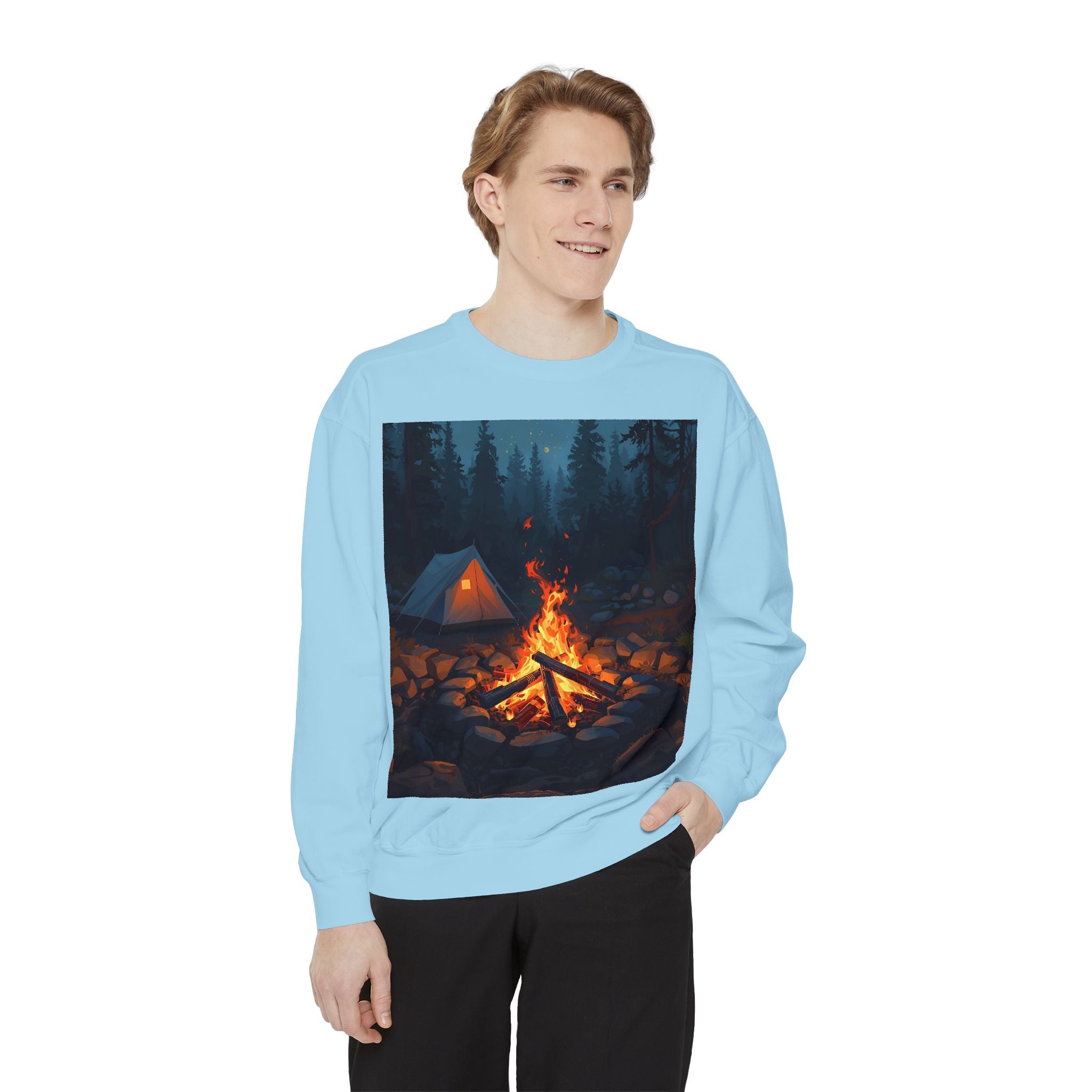 Cozy Campfire Unisex Garment-Dyed Sweatshirt