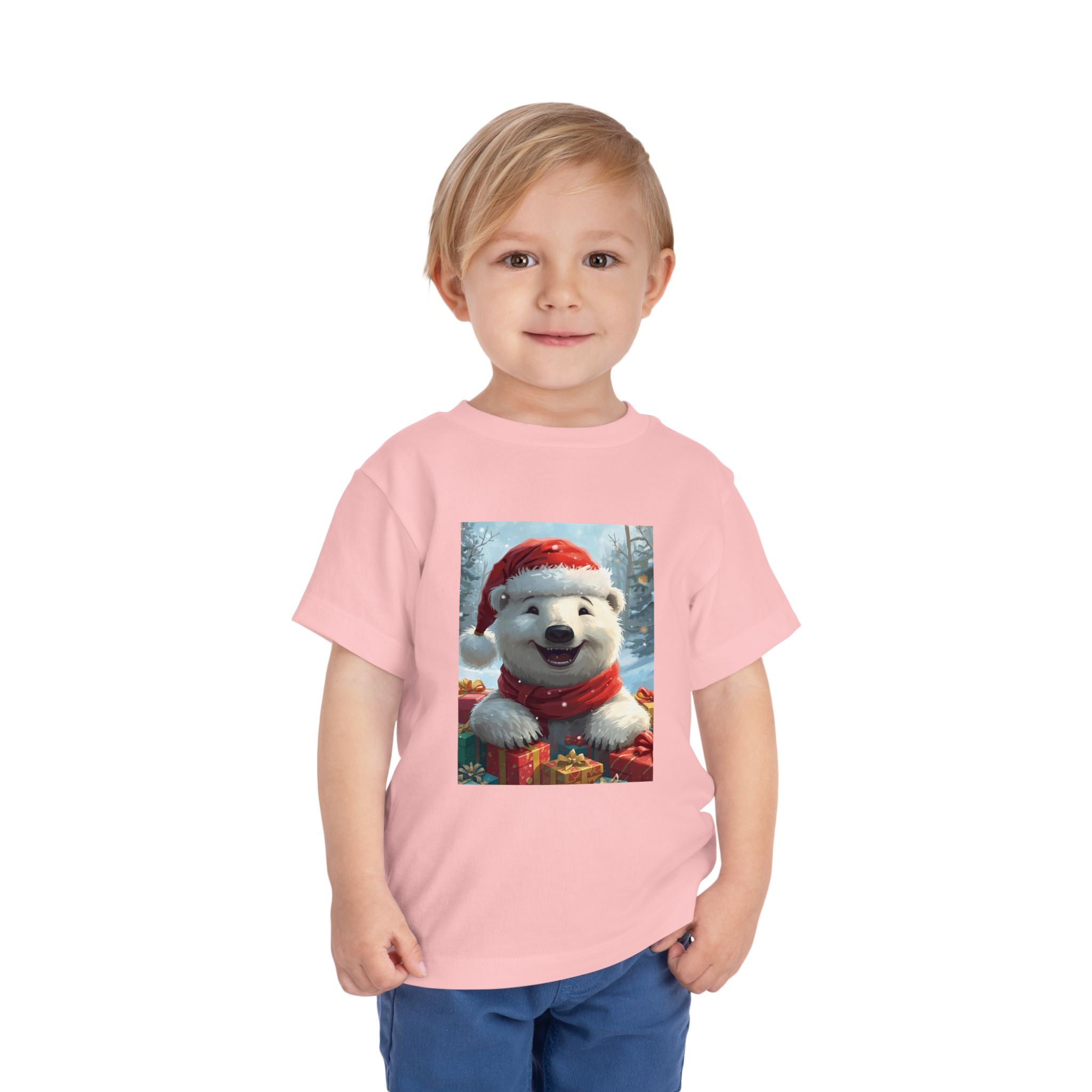 Christmas Bear Toddler Short Sleeve Tee