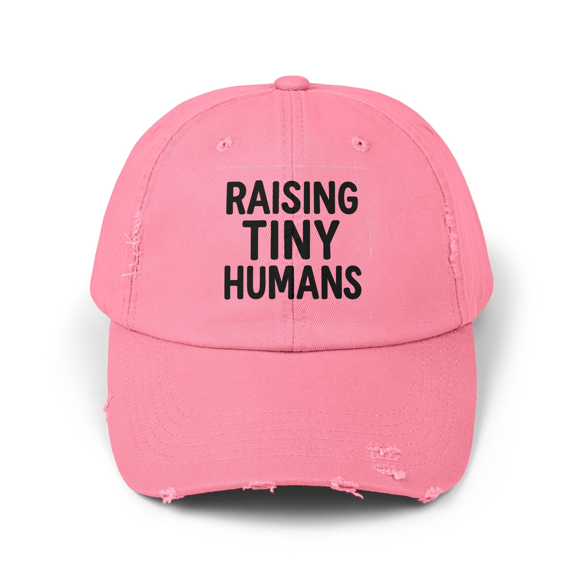 Mama Mode Raising Tiny Humans Distressed Dad Hat