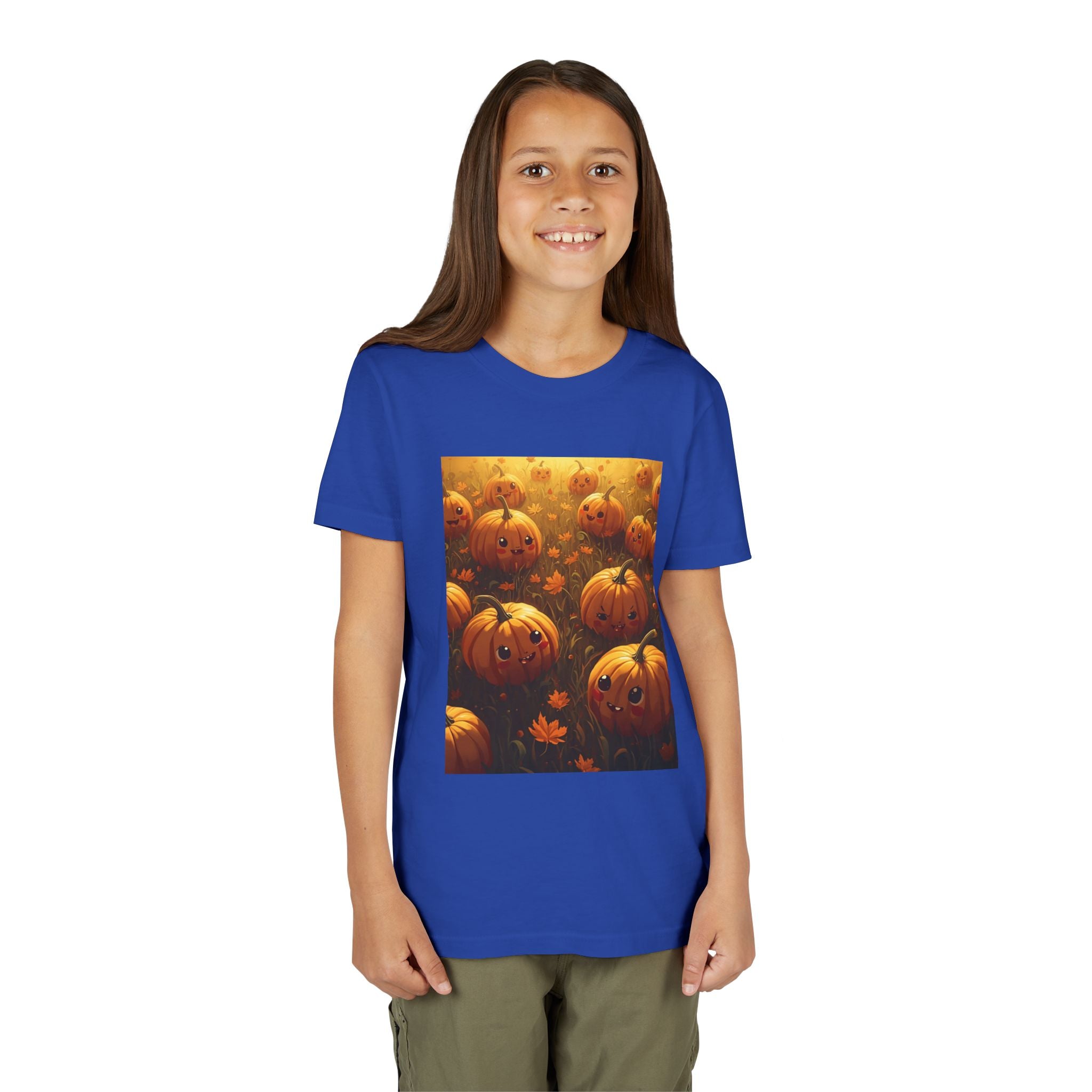 Pumpkin Halloween Youth Tee, Fall Shirt, Halloween Gift, Kids Halloween Apparel, Harvest Celebration T-shirt