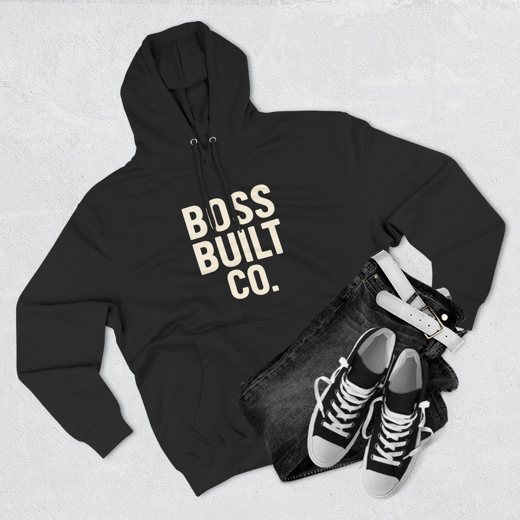 Boss Built Co. Hoodie — Motivational Graphic Pullover