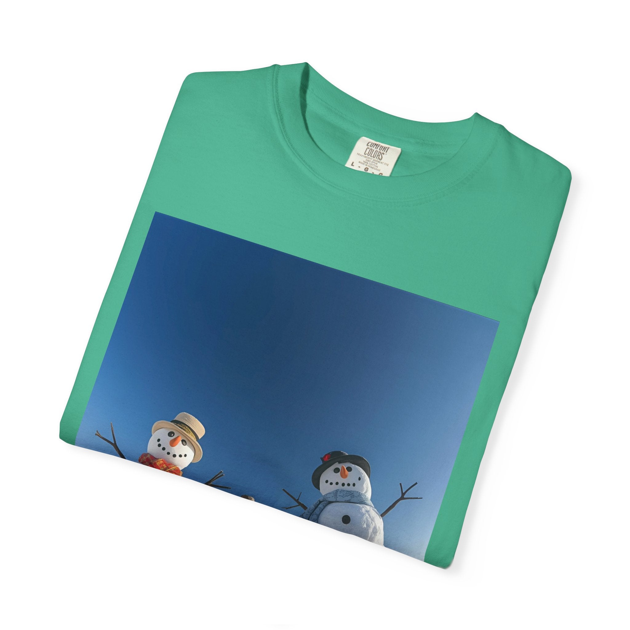 Festive Christmas Winter Wonderland Snowman T-shirt, Holiday Apparel, Christmas Gift, Unisex Tees, Cozy Winter Outfit, Family Fun