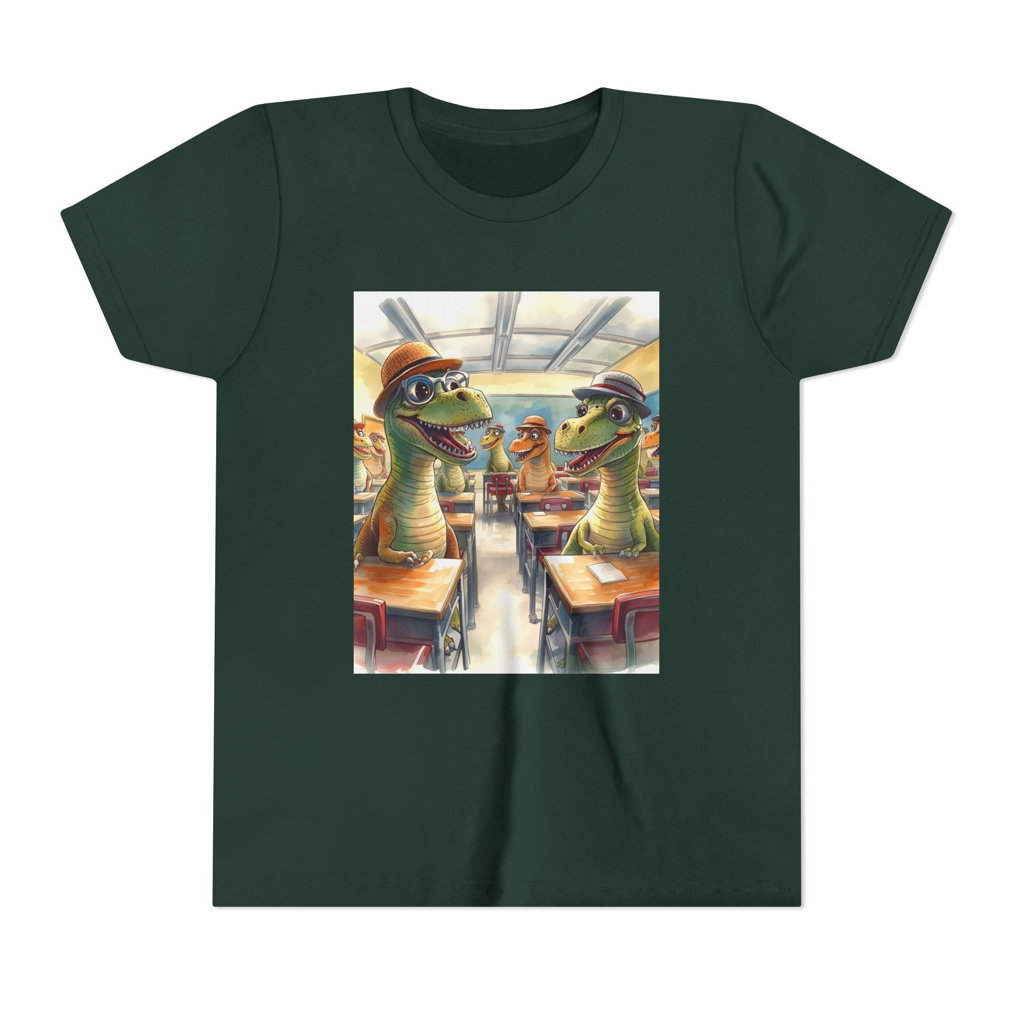 Dinosaur Classroom Youth Short Sleeve Tee