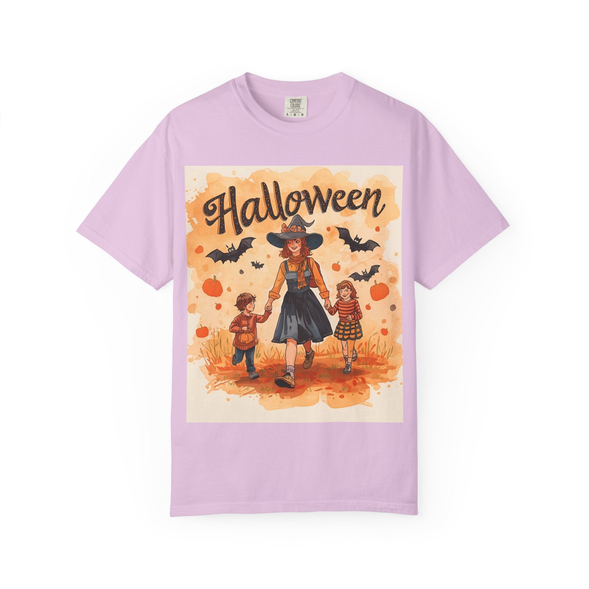 Halloween Themed Mom And Children Unisex T-shirt, Spooky Family Shirt, Fall Apparel, Halloween Costume Tee, Handcrafted Halloween Gift