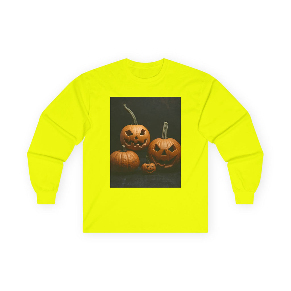 Spooky Halloween Pumpkin Unisex Ultra Cotton Long Sleeve Tee