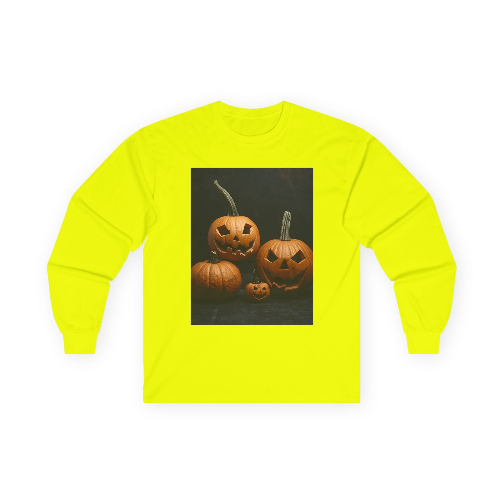 Spooky Halloween Pumpkin Unisex Ultra Cotton Long Sleeve Tee