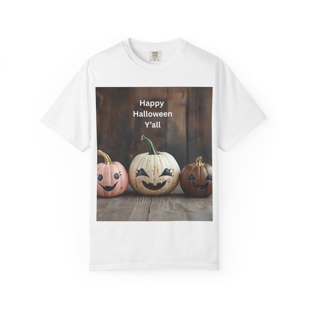 Happy Halloween Unisex T-Shirt, Casual Fall Tee, Halloween Gift, Pumpkin Shirt, Autumn Apparel, Holiday Style
