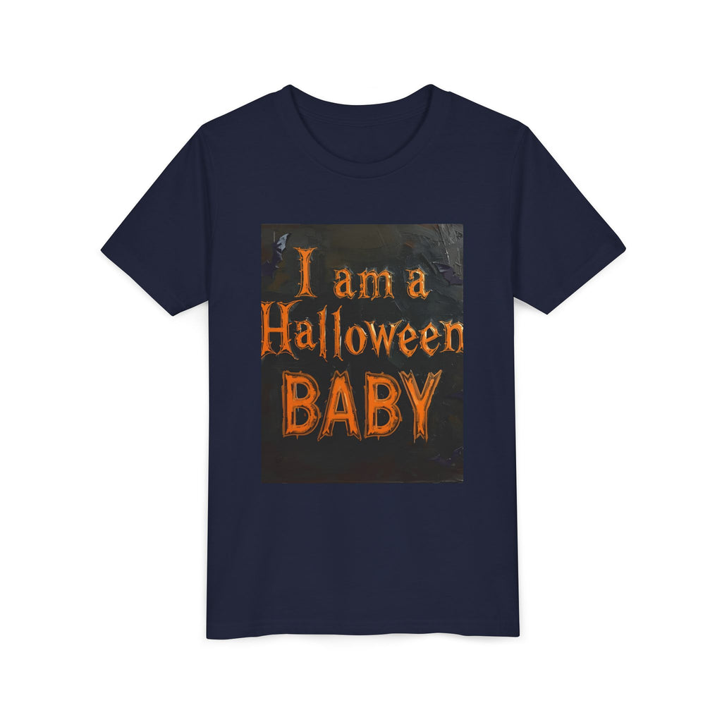 I Am A Halloween Baby Youth Short Sleeve Tee