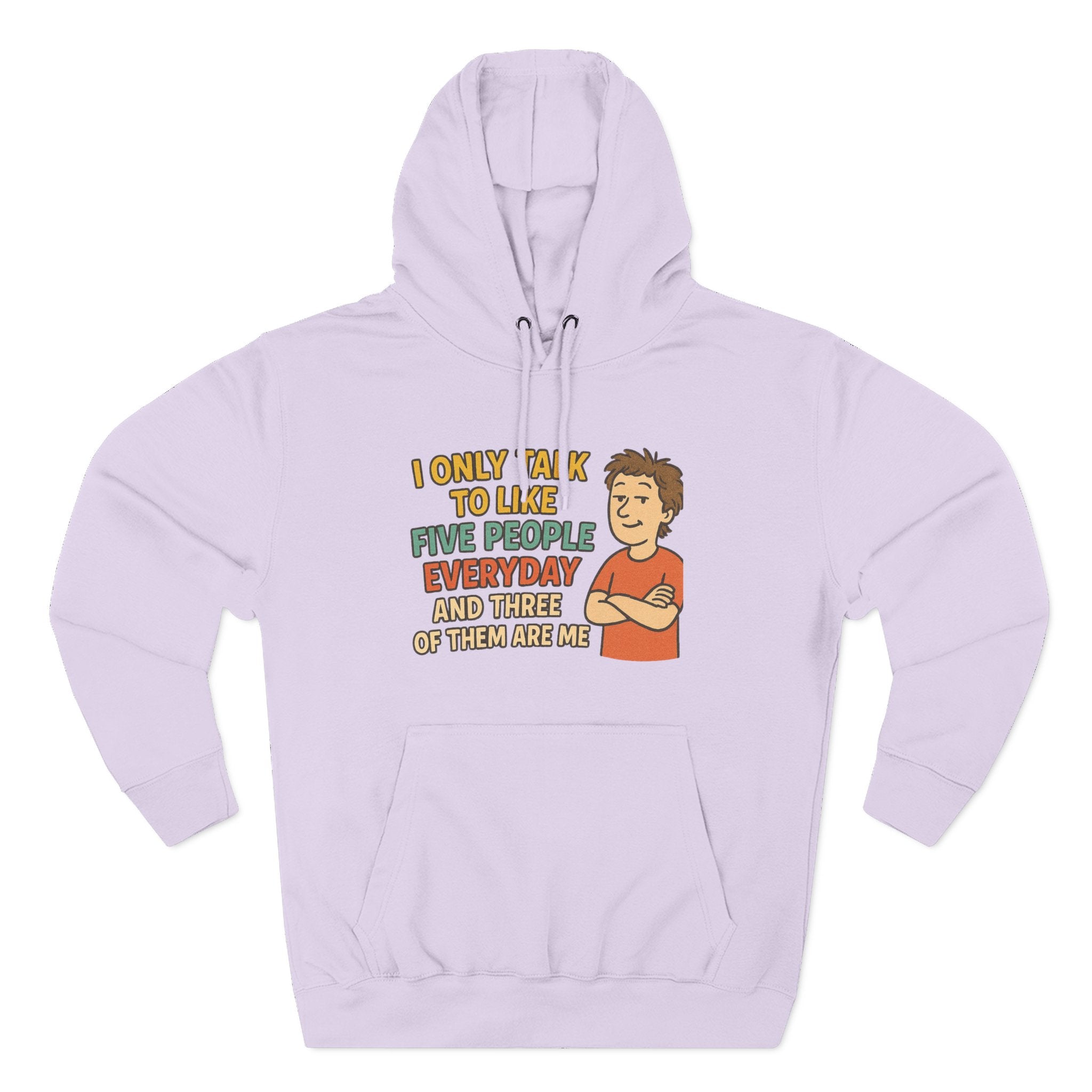 Introvert Humor Hoodie - I Only Talk to Like Five People Everyday