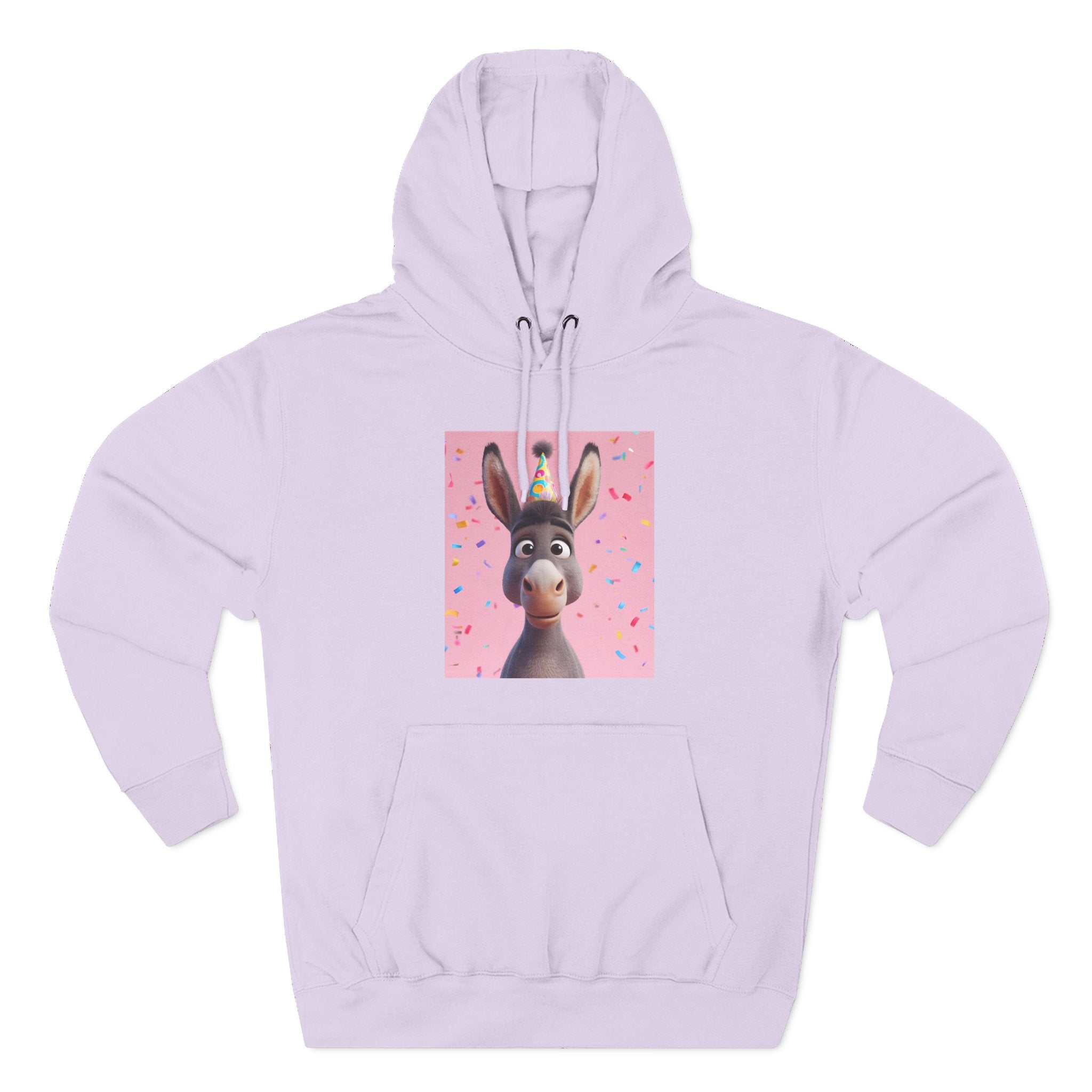 Donkey Birthday Three-Panel Fleece Hoodie