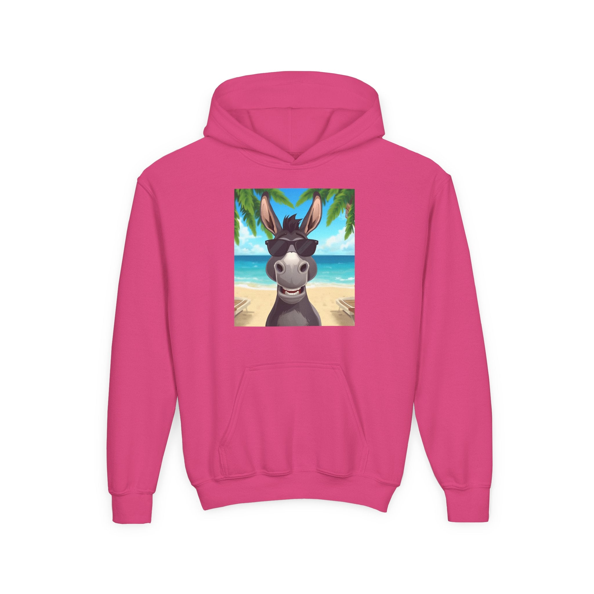 Donkey Beach Vibes Youth Heavy Blend Hooded Sweatshirt