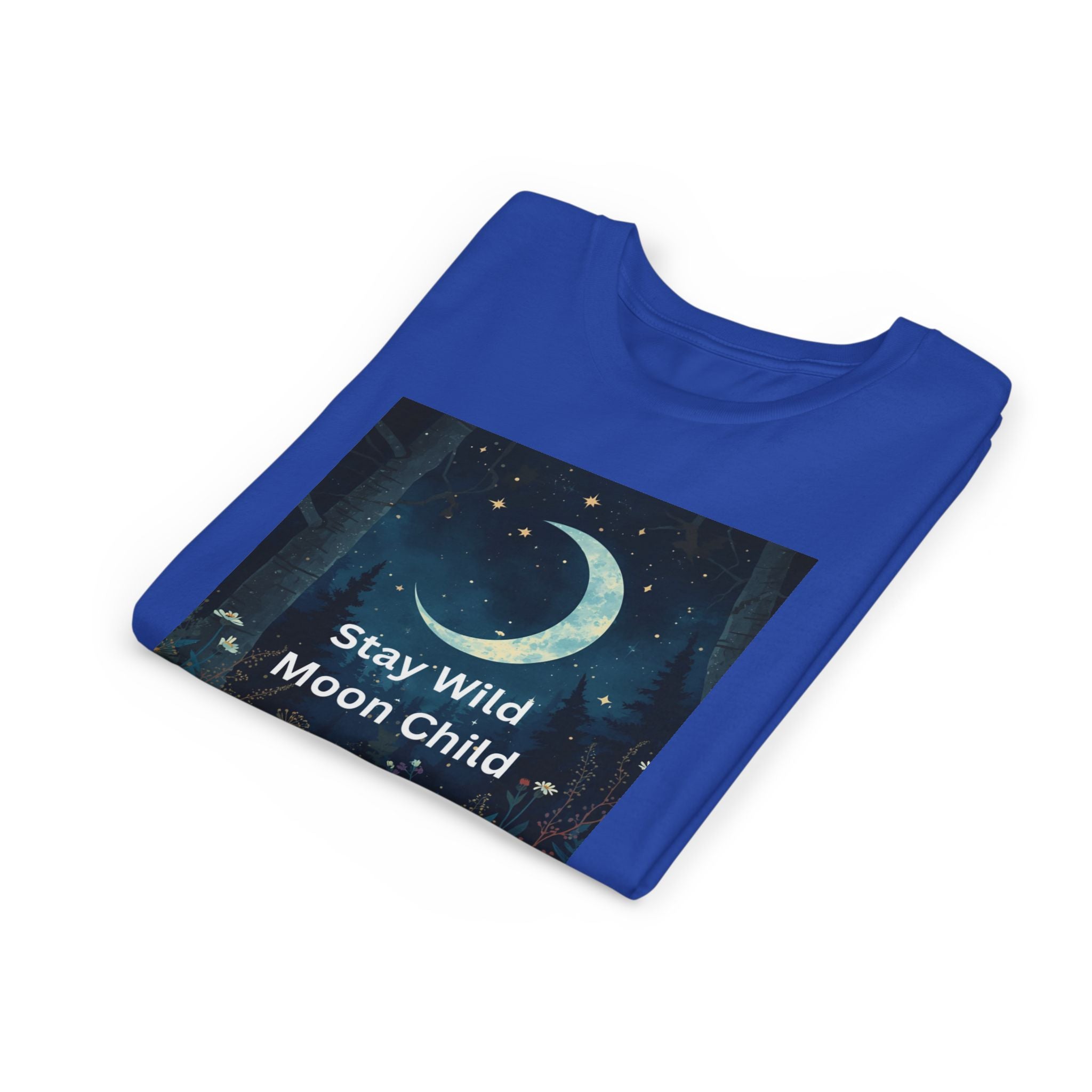Stay Wild Moon Child Youth Tee - Adventure Tee, Nature Inspired Shirt, Cute Kids Clothing, Gift for Young Explorers, Eco-Friendly Tee