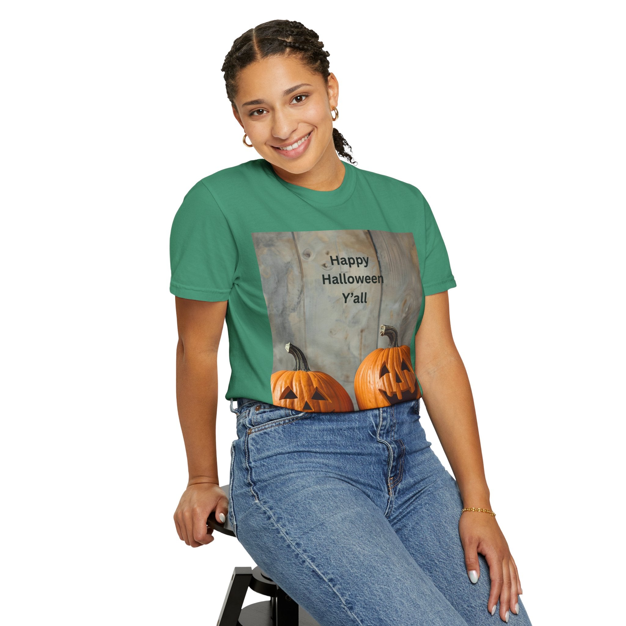 Happy Halloween Y'all T-Shirt | Cozy Fall Tee, Pumpkin Shirt, Unisex Halloween Apparel, October Gift, Casual Wear