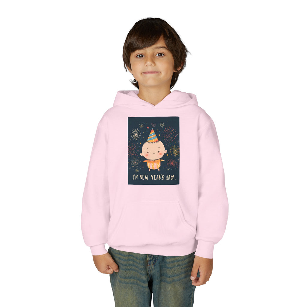 I Am A New Years Baby Youth Heavy Blend Hooded Sweatshirt